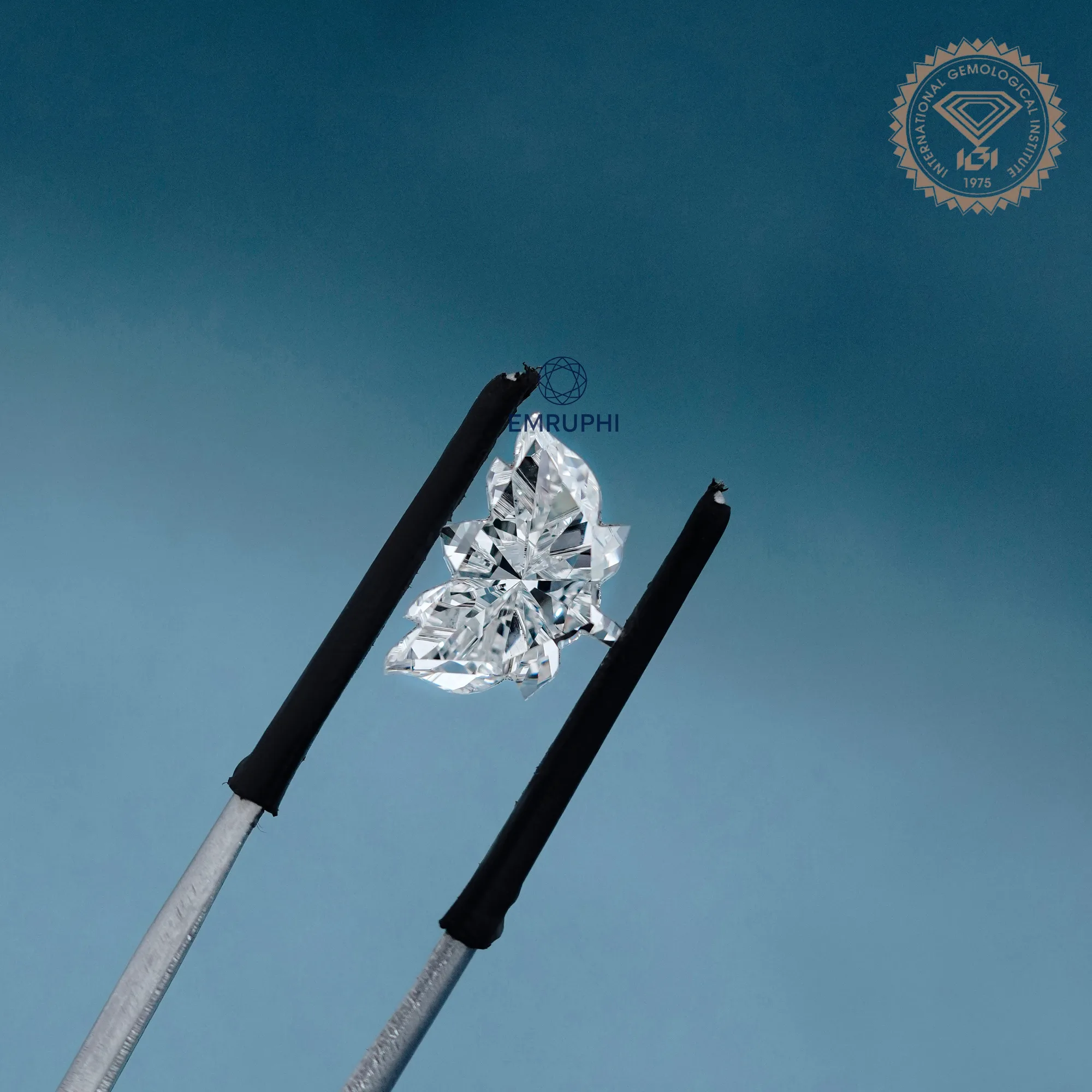 Lotus Cut Lab Grown Diamond, 3.00 CT, IGI Certified Pendant Gem — view 4