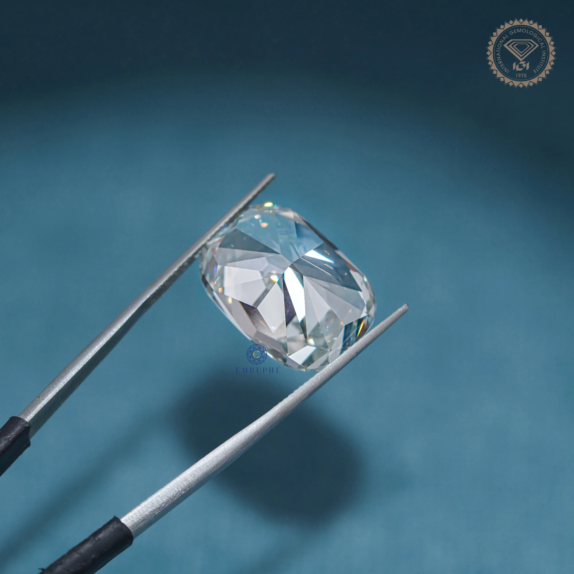 33 CT Long Cushion Loose Lab Grown Diamond, Elongated Cushion Cut Lab Diamond, — view 7
