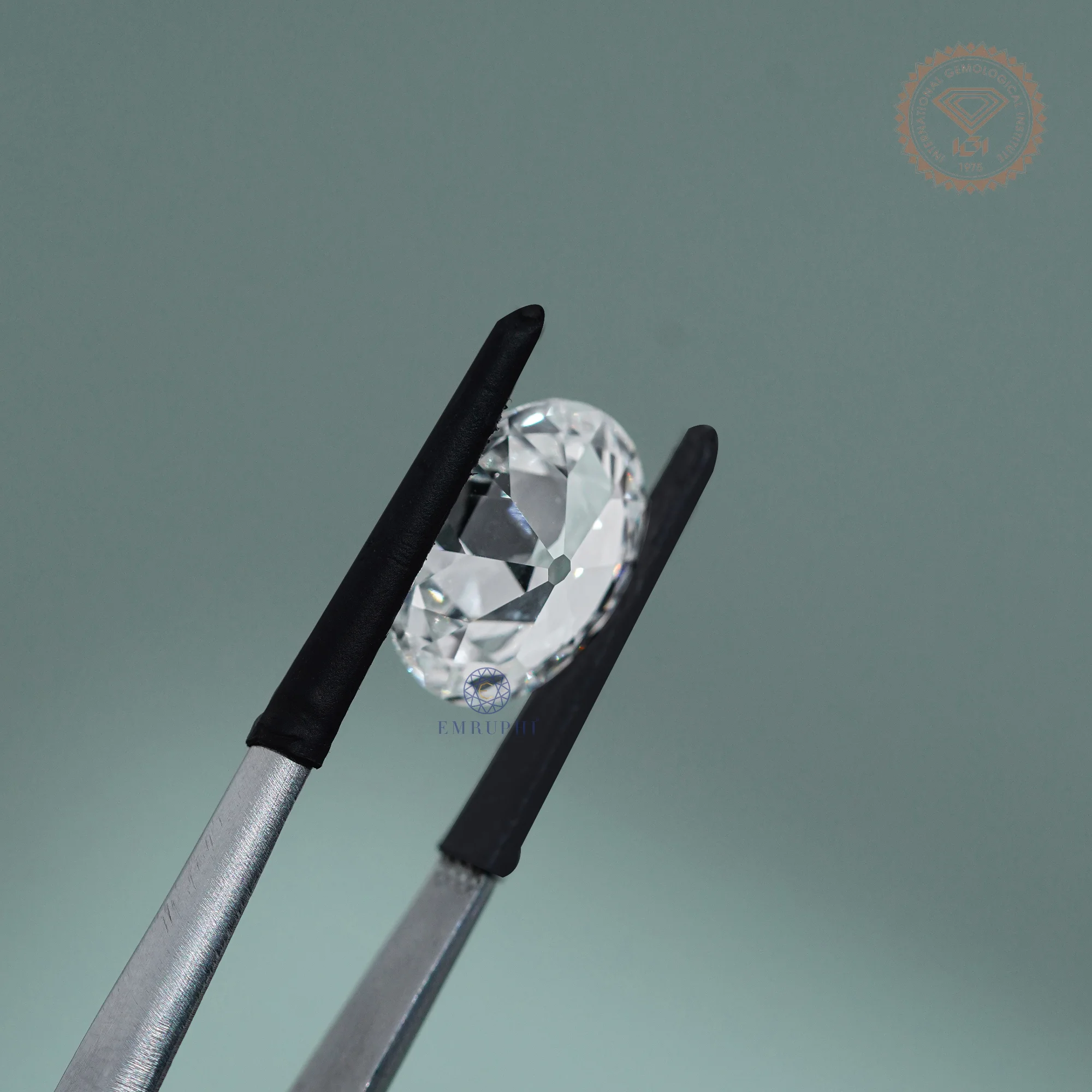 5 CT Old Mine Oval Cut Lab Grown Diamond, IGI Certified Certified, Custom Diamond For Ring — view 6