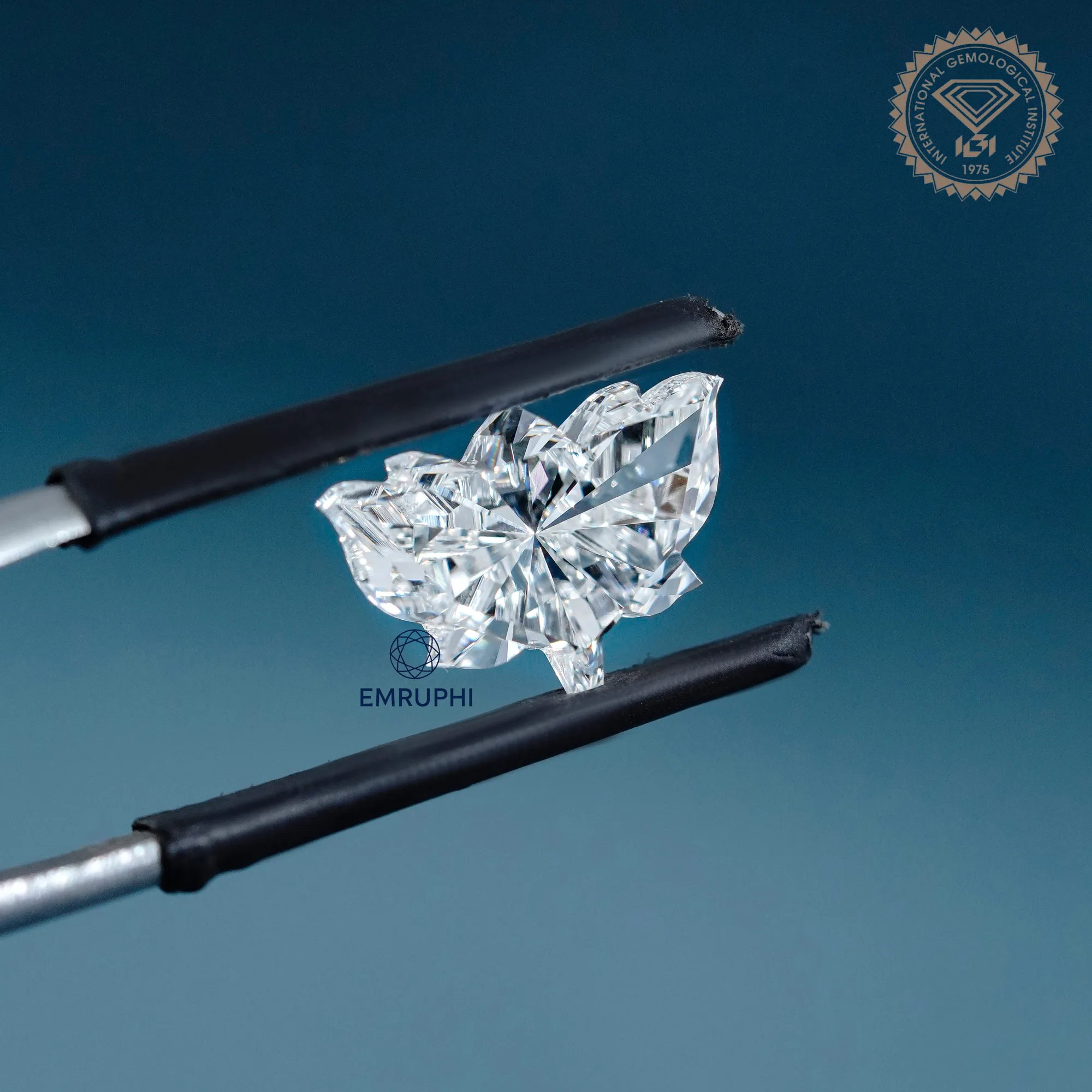 Lotus Cut Lab Grown Diamond, 3.00 CT, IGI Certified Pendant Gem