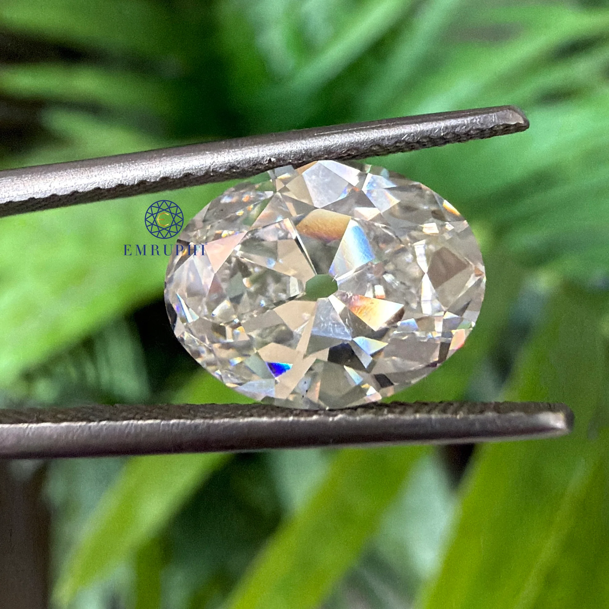 3 CT Oval Old Mine Lab Grown Diamond, Loose CVD Diamond, IGI Certified