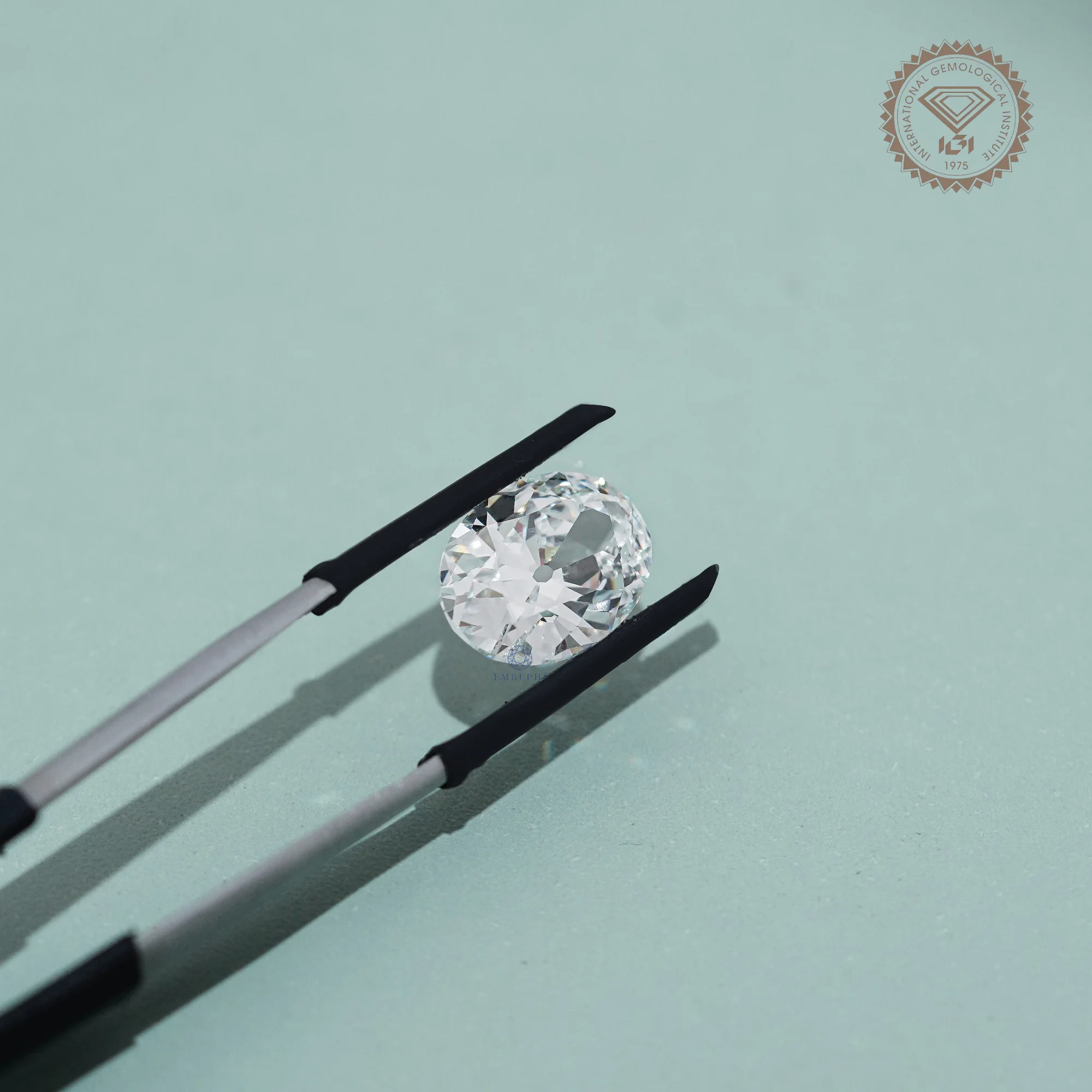 5 CT Old Mine Oval Cut Lab Grown Diamond, IGI Certified Certified, Custom Diamond For Ring — view 7