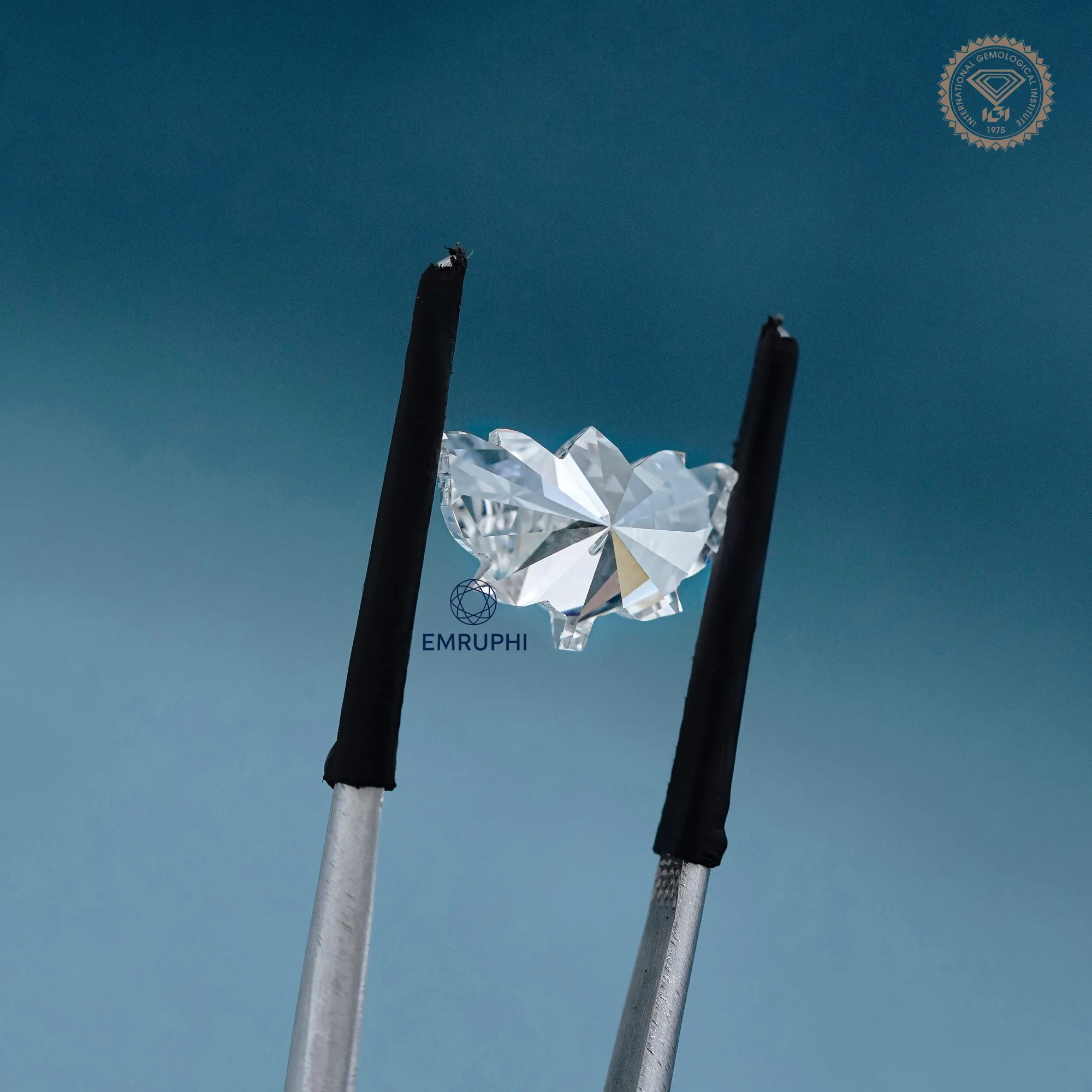 Lotus Cut Lab Grown Diamond, 3.00 CT, IGI Certified Pendant Gem — view 6