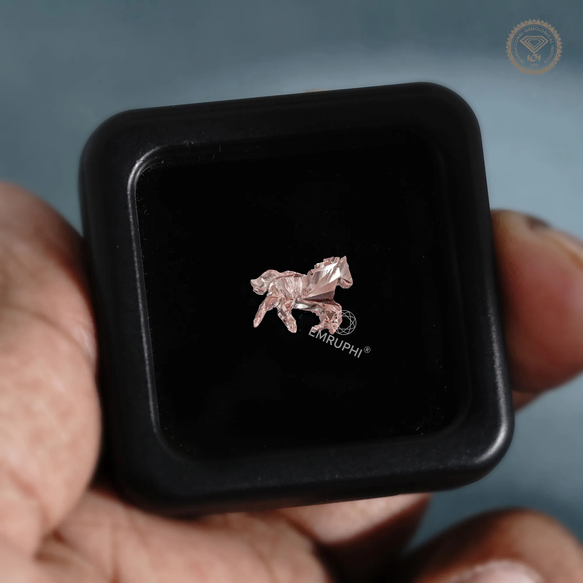 2.41 CT Vivid Pink Horse Cut Lab-Grown Diamond, Fancy Shape Loose Diamond — view 2