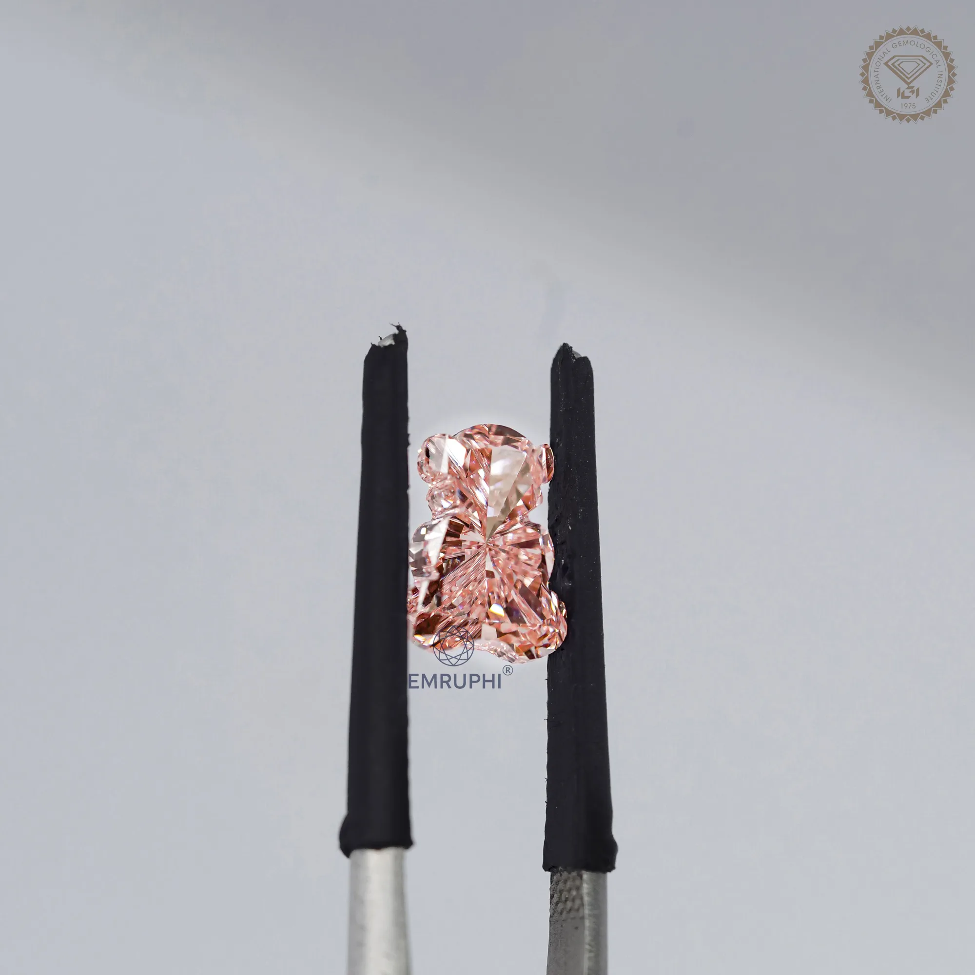 Teddy Bear Shape Lab Grown Diamond, Fancy Cut CVD Diamond for Gifts & Jewelery Making — view 5