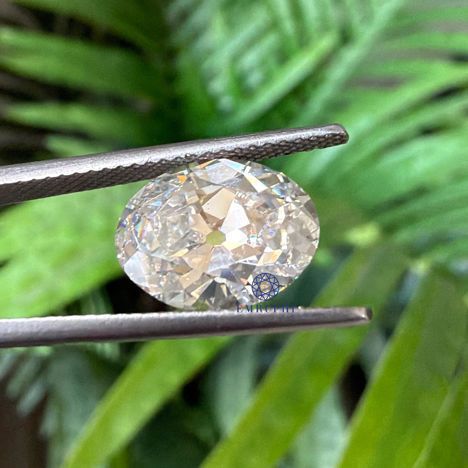 3 CT Oval Old Mine Lab Grown Diamond, Loose CVD Diamond, IGI Certified — view 7