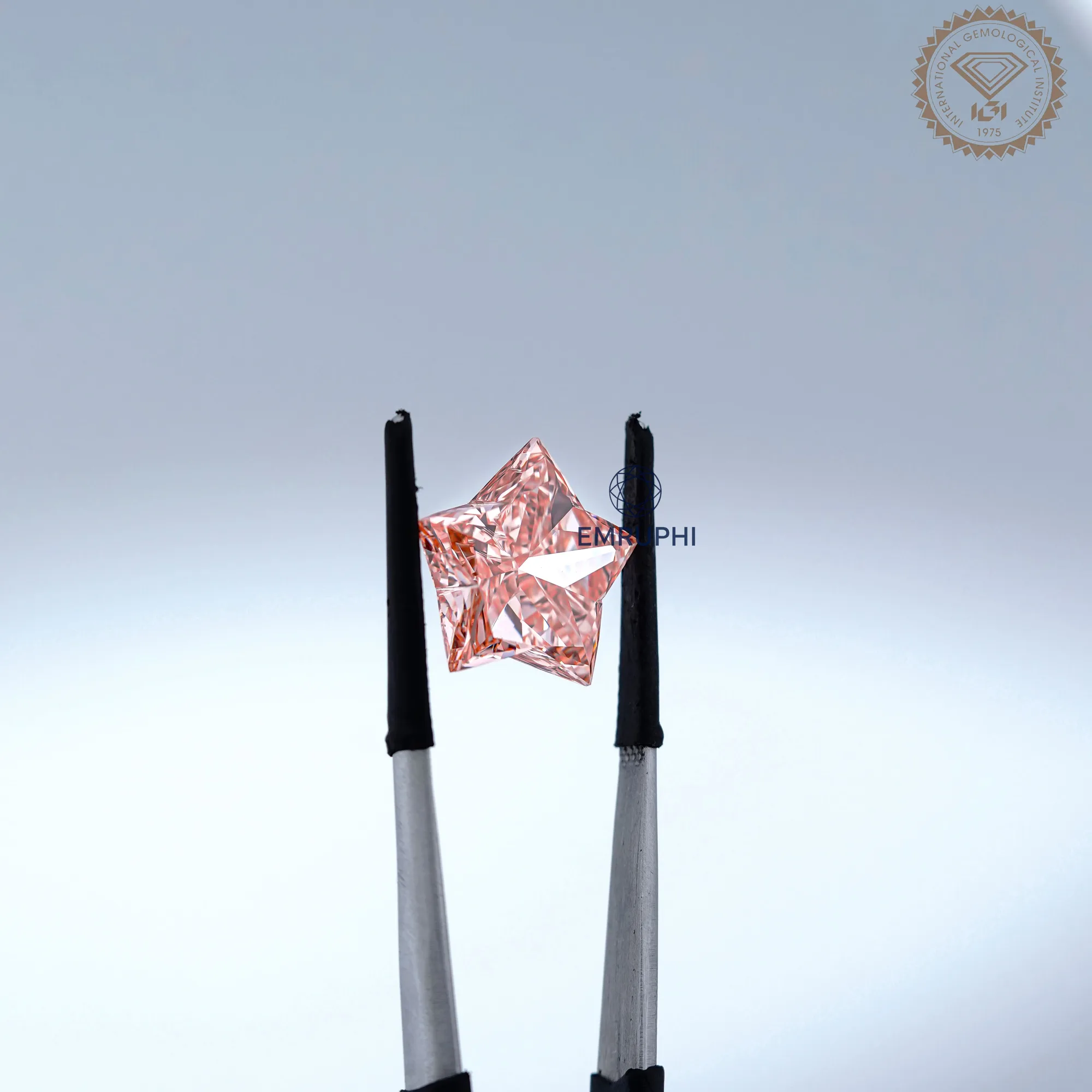 10 CT Star Cut Vivid Pink Lab Diamond, Star Shape Lab Grown Diamond, VVS Clarity — view 6