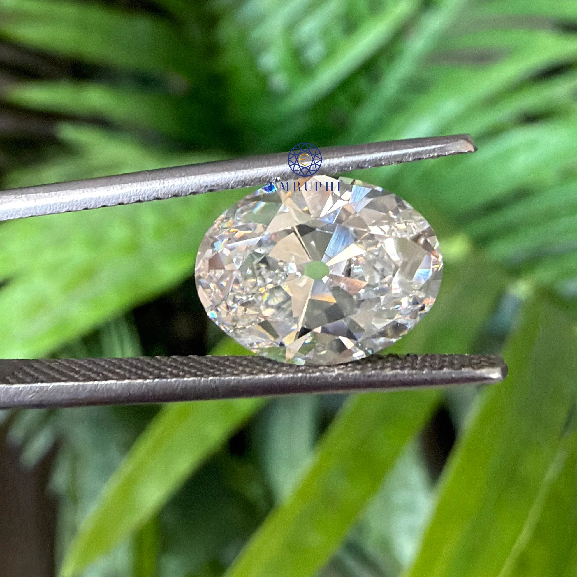 3 CT Oval Old Mine Lab Grown Diamond, Loose CVD Diamond, IGI Certified — view 5