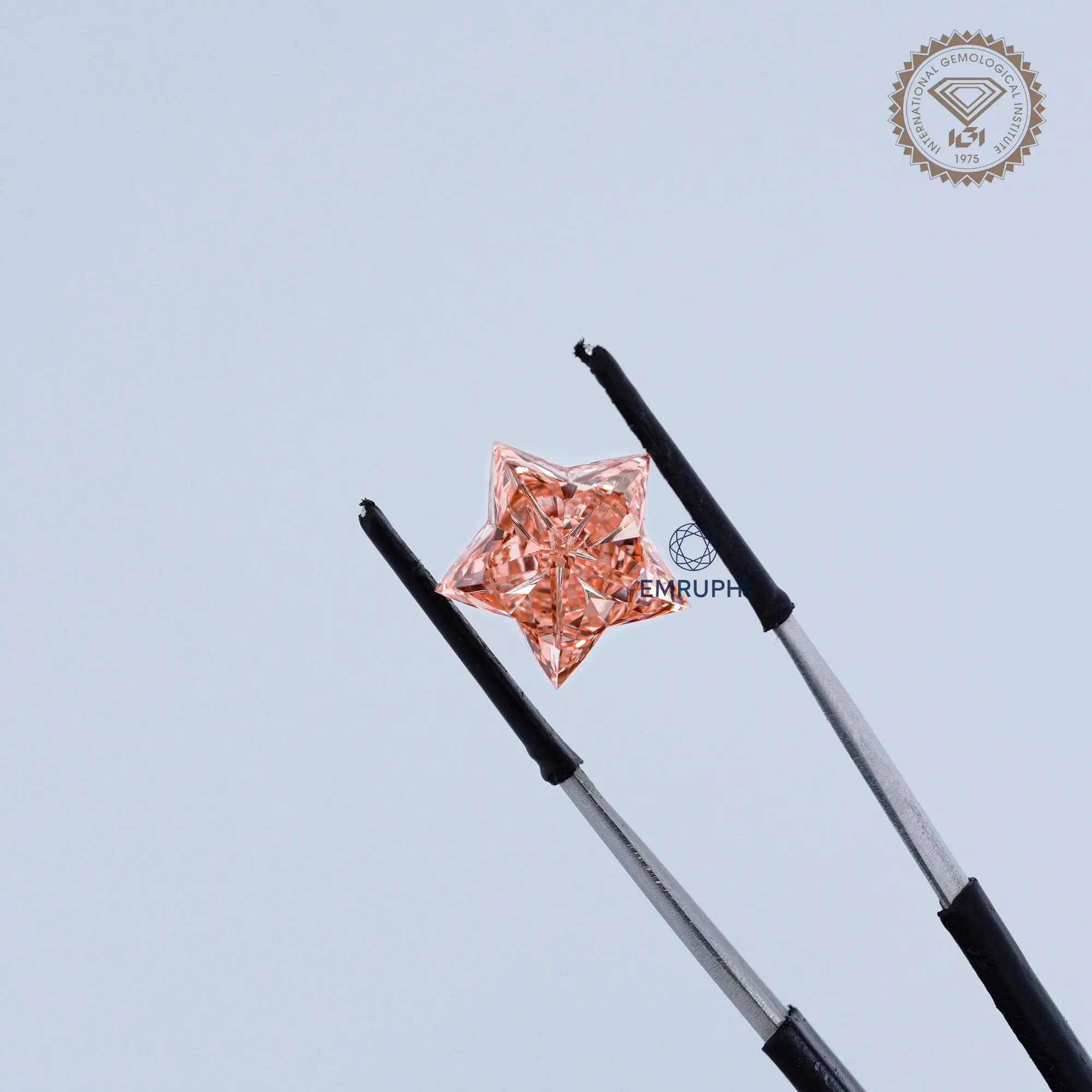 10 CT Star Cut Vivid Pink Lab Diamond, Star Shape Lab Grown Diamond, VVS Clarity — view 4