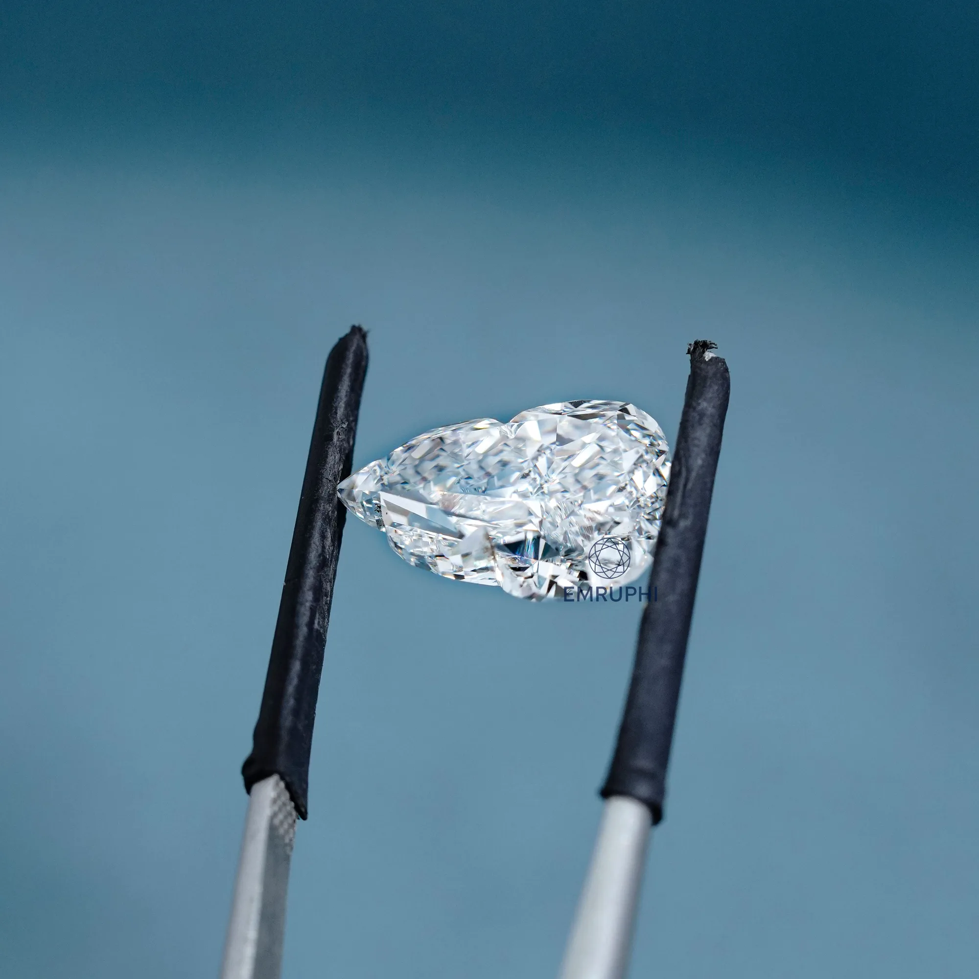 Hulu Cut Lab Grown Diamond, Antique Shape, IGI Certified Pendant Gem — view 5