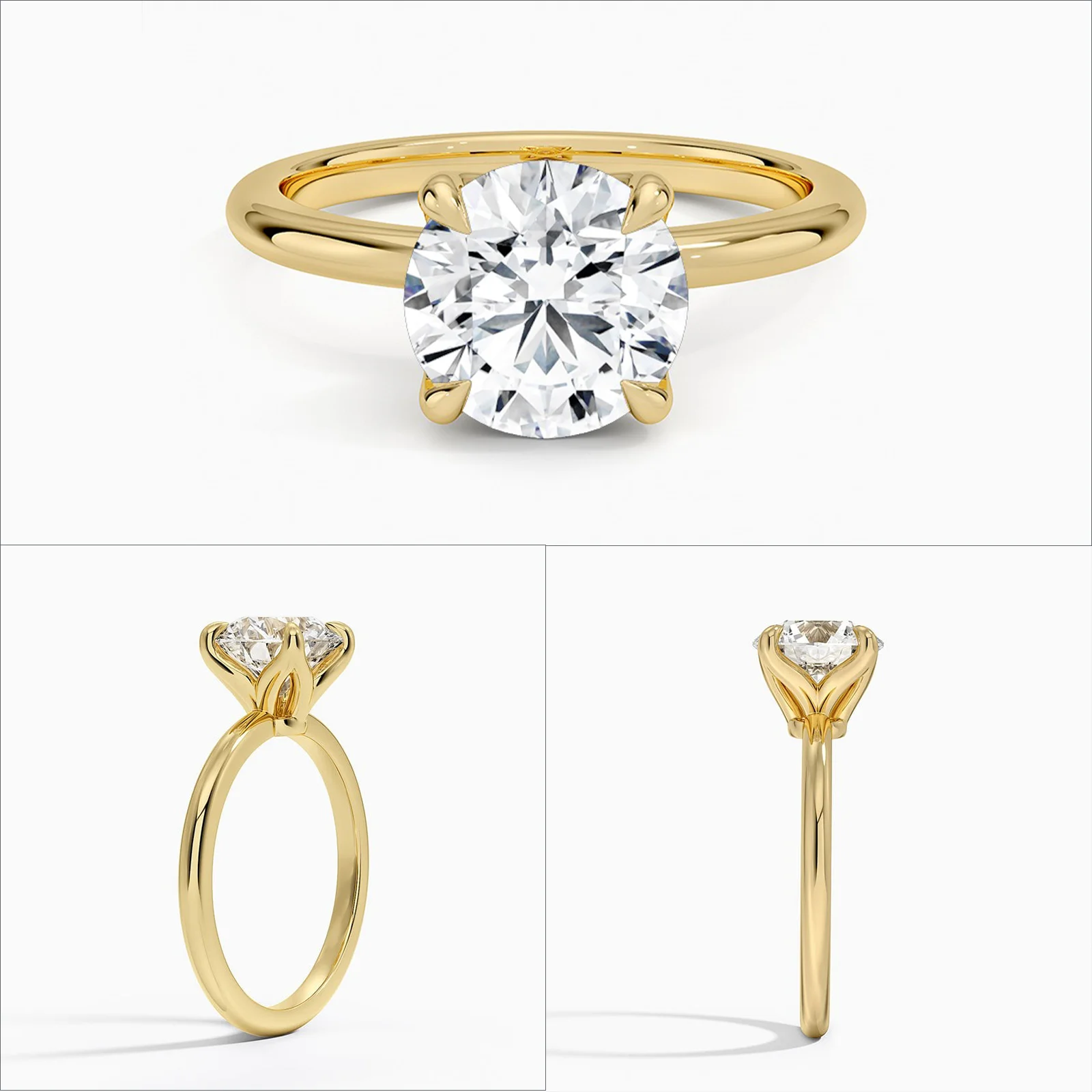 Custom Order Engagement Ring, Lab Grown Diamond, IGI Certified — view 2