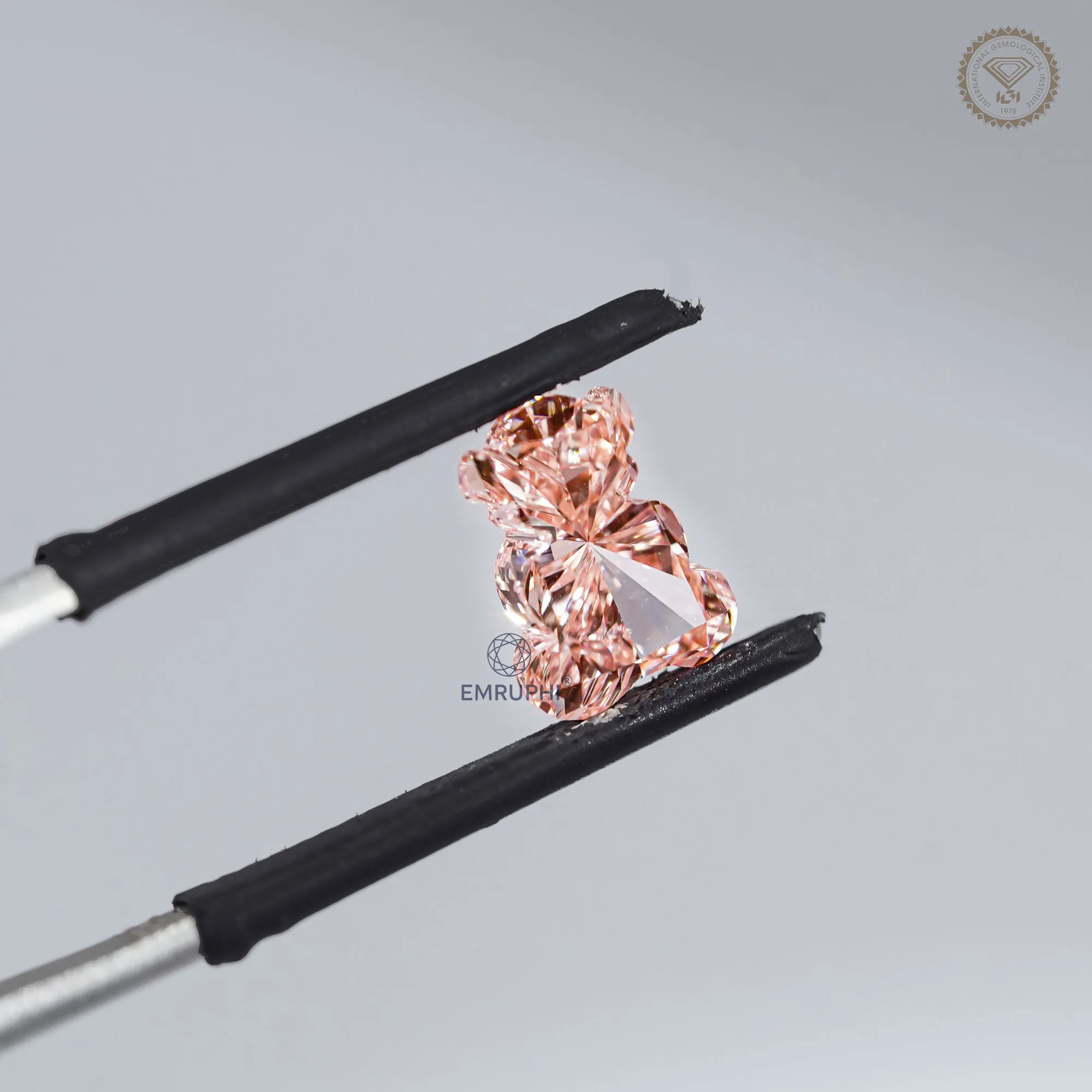 Teddy Bear Shape Lab Grown Diamond, Fancy Cut CVD Diamond for Gifts & Jewelery Making — view 6