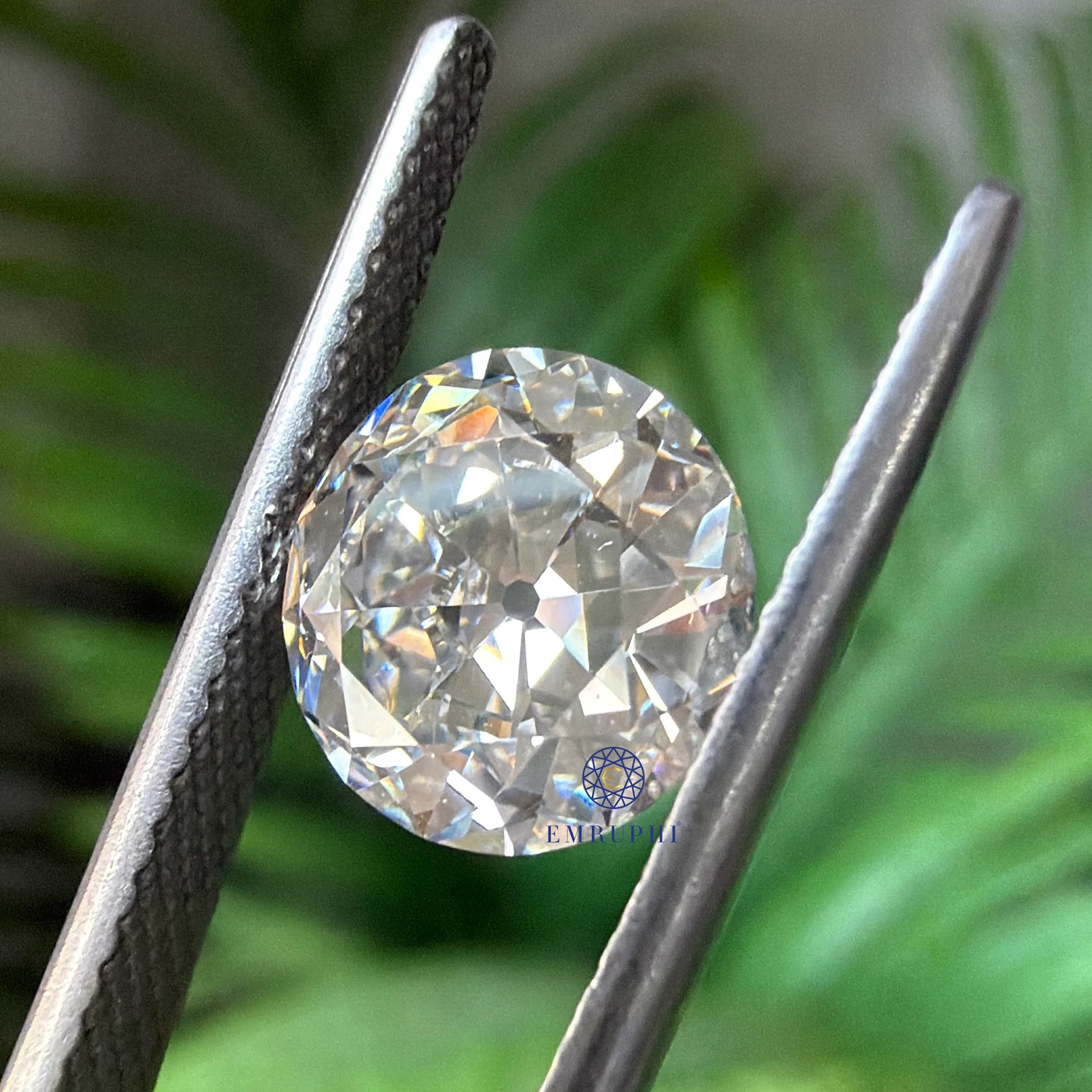 3 CT Round Old Mine Lab Grown Diamond, VS Clarity, IGI Certified Vintage Loose Stone — view 4