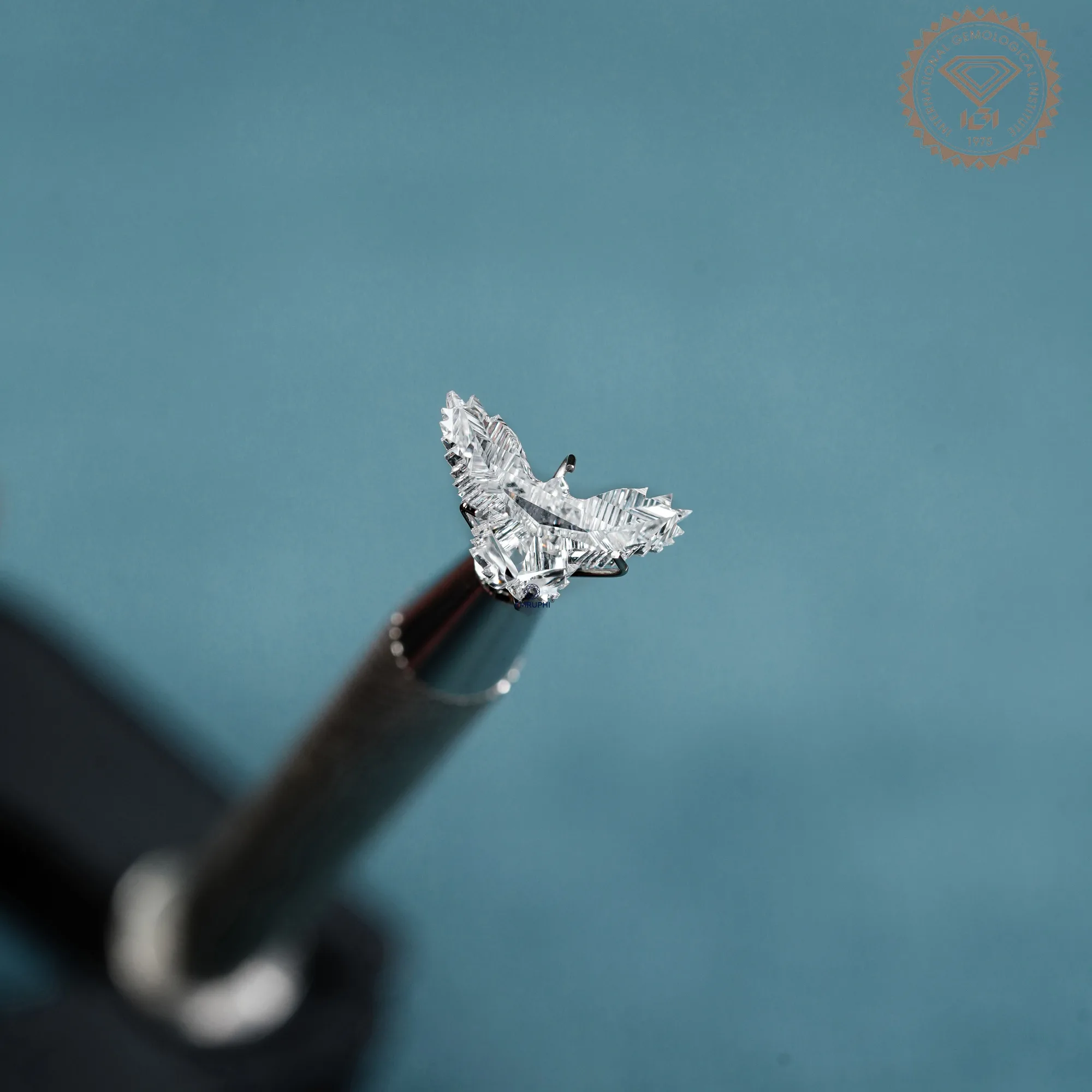 3.06 CT Eagle Cut Lab Grown Diamond, IGI Certified Bird Shape Loose Stone — view 3