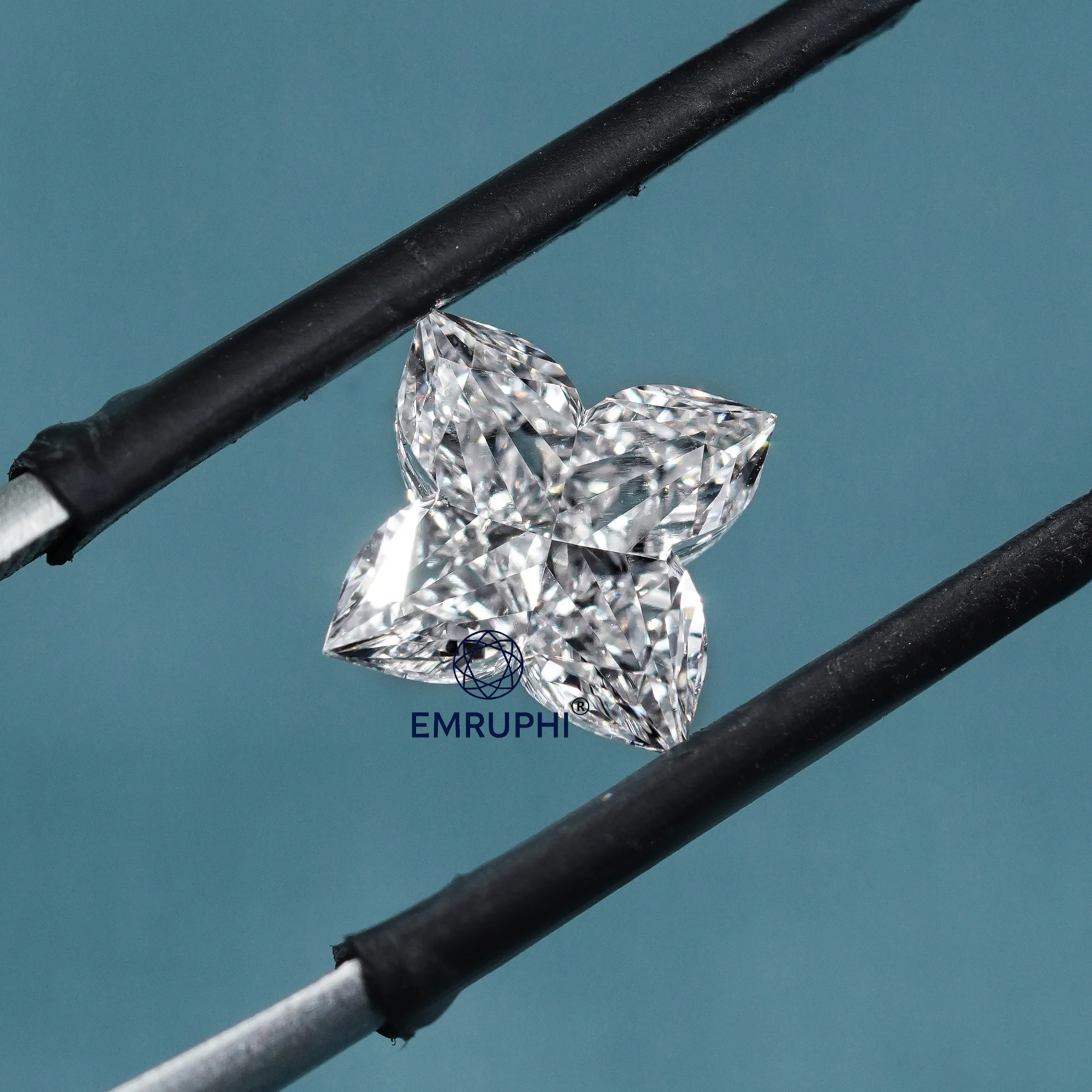 Flower Cut Lab Grown Diamond, Antique Cut Diamond for Jewelry Making