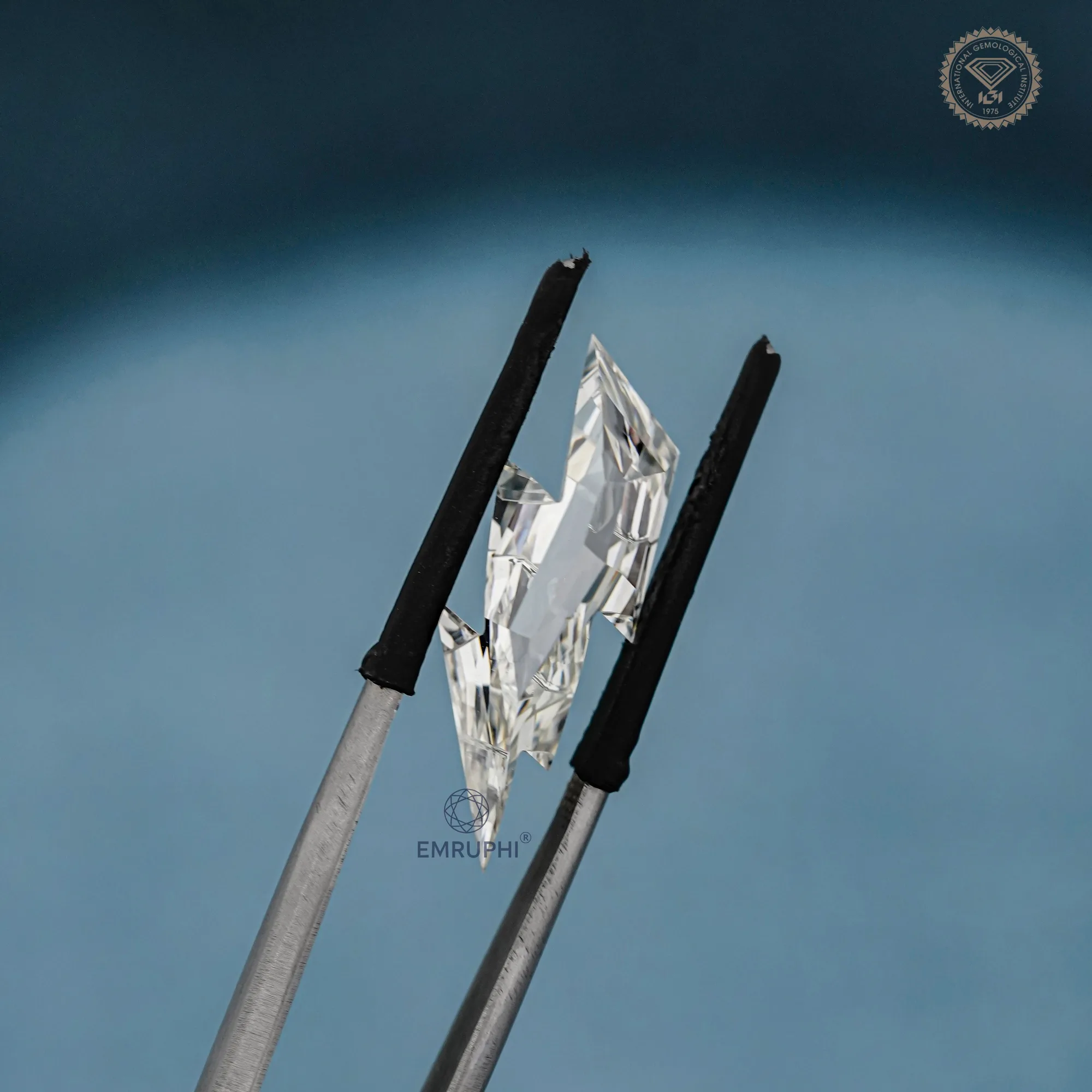 7.78 CT Lab Grown Diamond, Lightning Bolt Fancy Cut Loose Gemstone (IGI Certified)