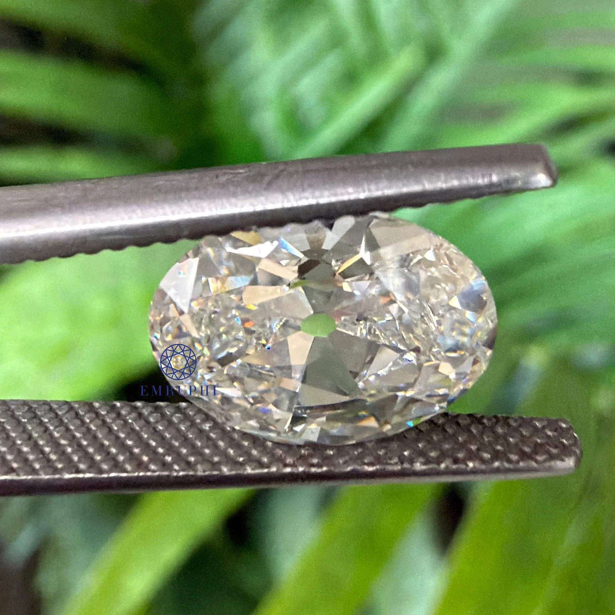 3 CT Oval Old Mine Lab Grown Diamond, Loose CVD Diamond, IGI Certified — view 3