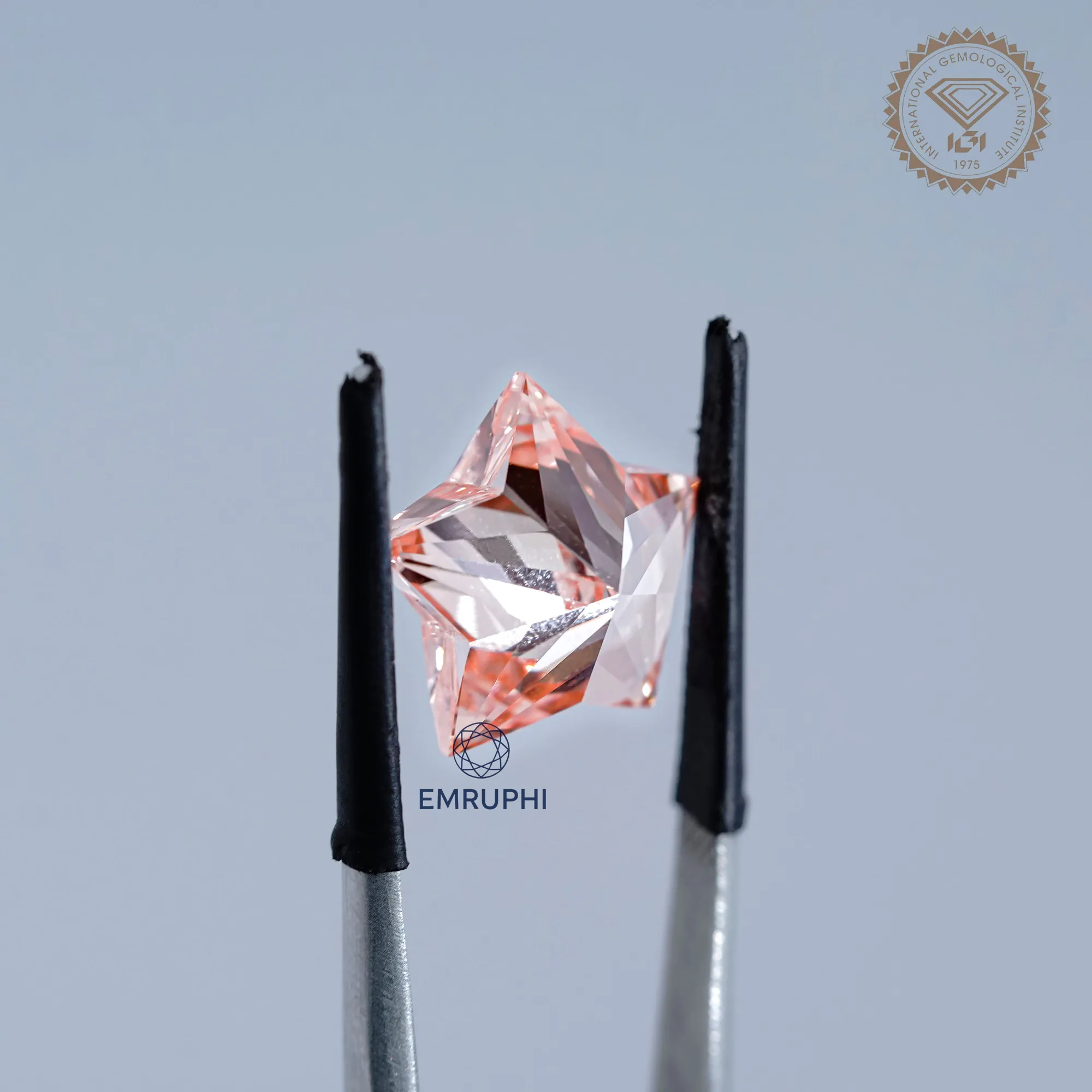 10 CT Star Cut Vivid Pink Lab Diamond, Star Shape Lab Grown Diamond, VVS Clarity — view 7