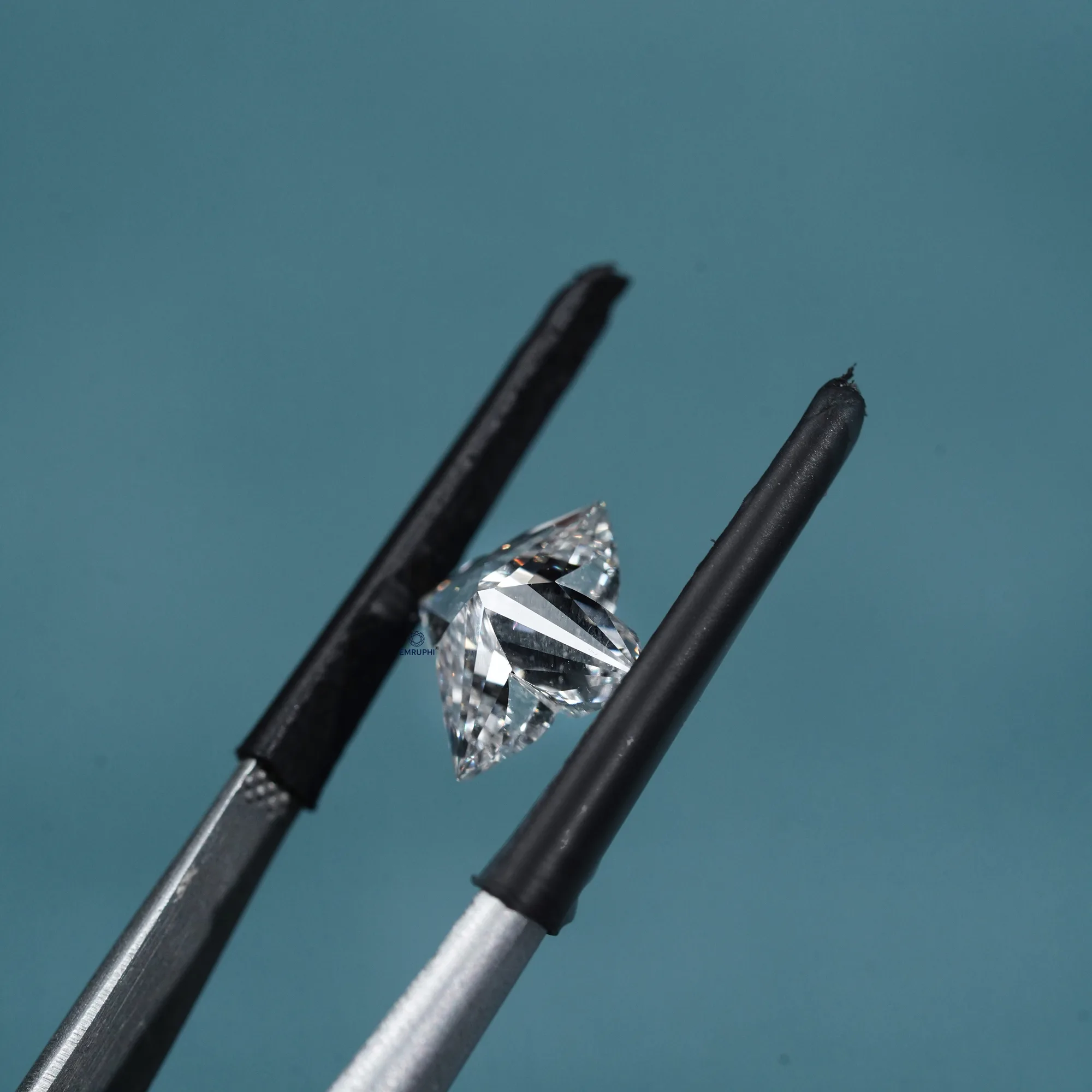 Flower Cut Lab Grown Diamond, Antique Cut Diamond for Jewelry Making — view 6