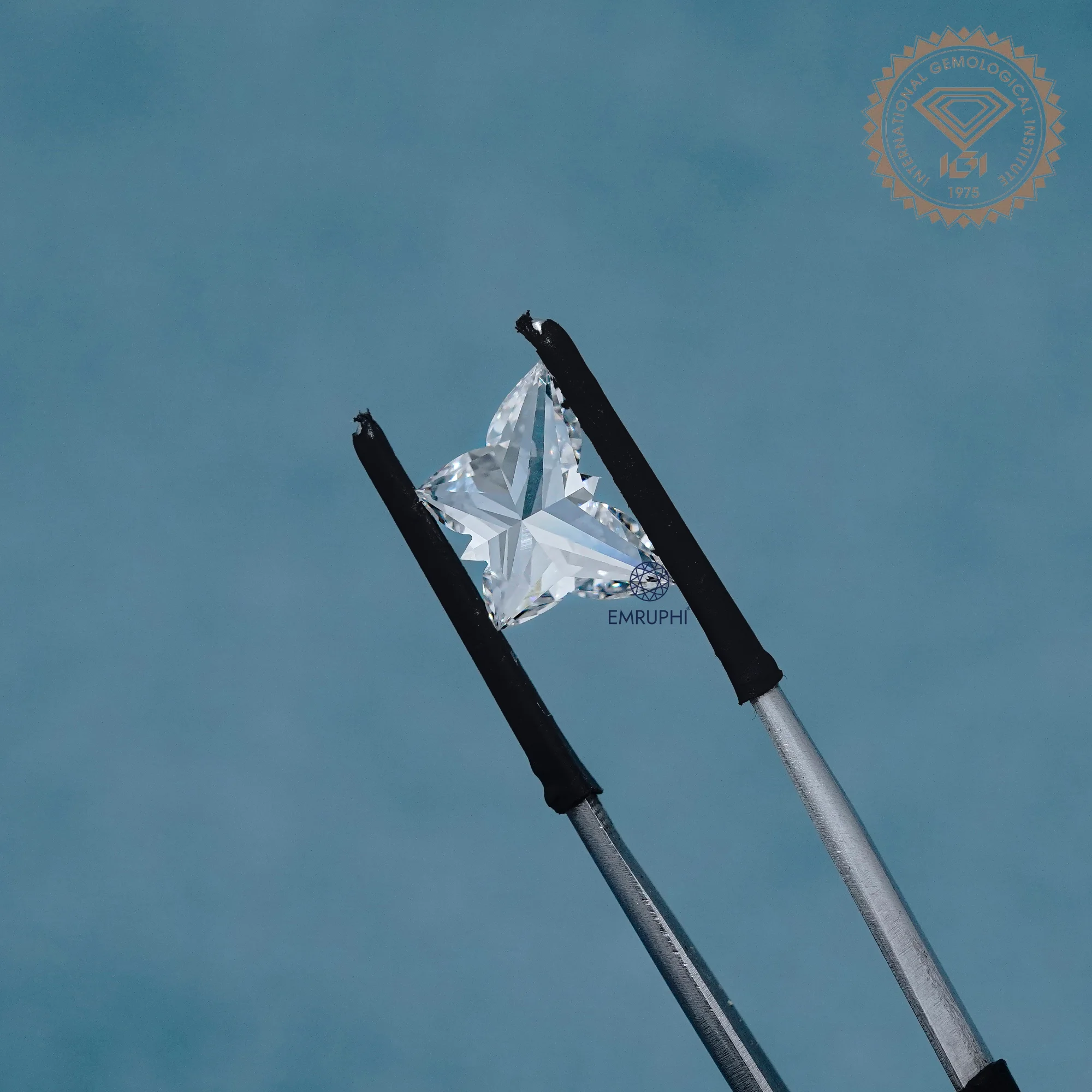 3.5 CT Butterfly Cut Loose Lab Grown Diamond, IGI Certified — view 7