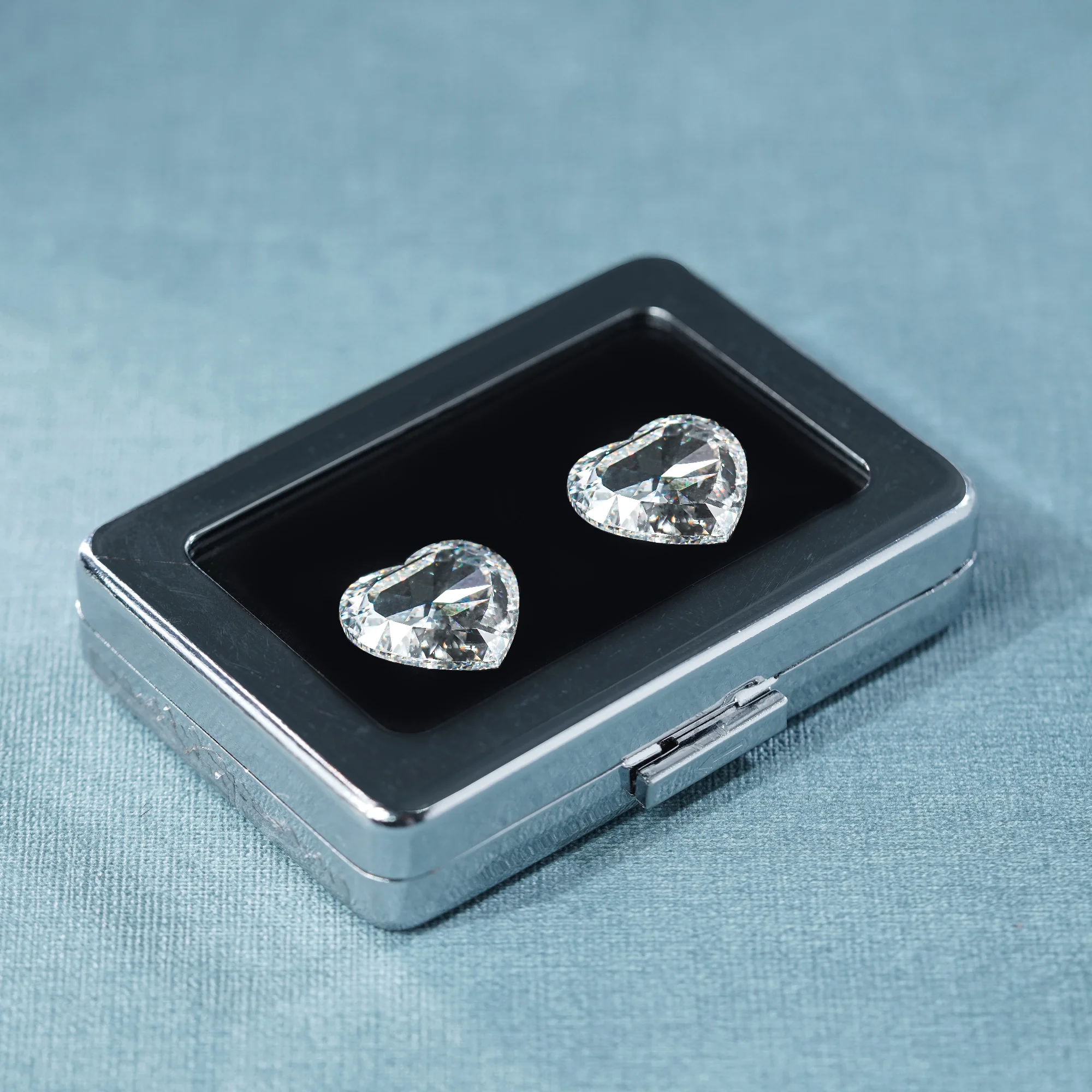 18 CT Heart Shape Rose Cut Loose Diamond, Rose Cut Lab Diamond For Jewelery — view 15