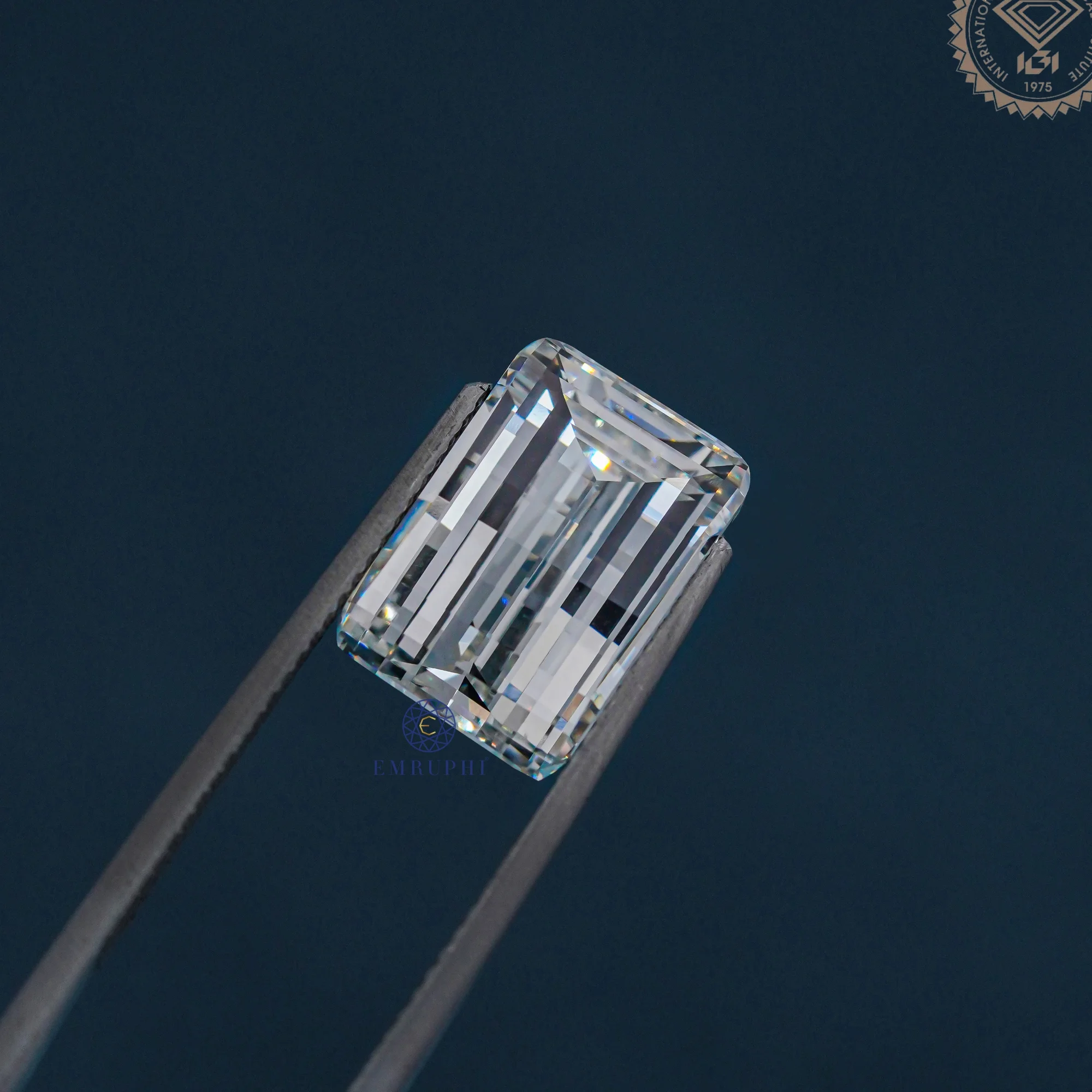 6 Ct Emerald Pixel Cut Loose Diamond, Emerald Cut Lab Grown Diamond