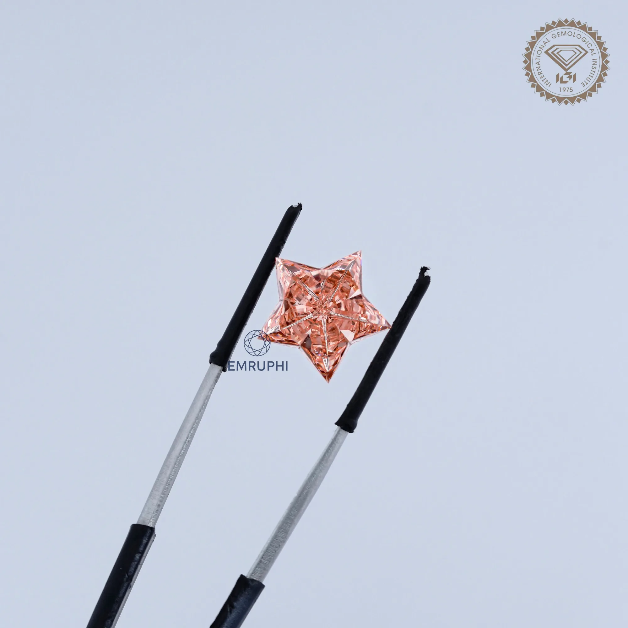 10 CT Star Cut Vivid Pink Lab Diamond, Star Shape Lab Grown Diamond, VVS Clarity — view 2