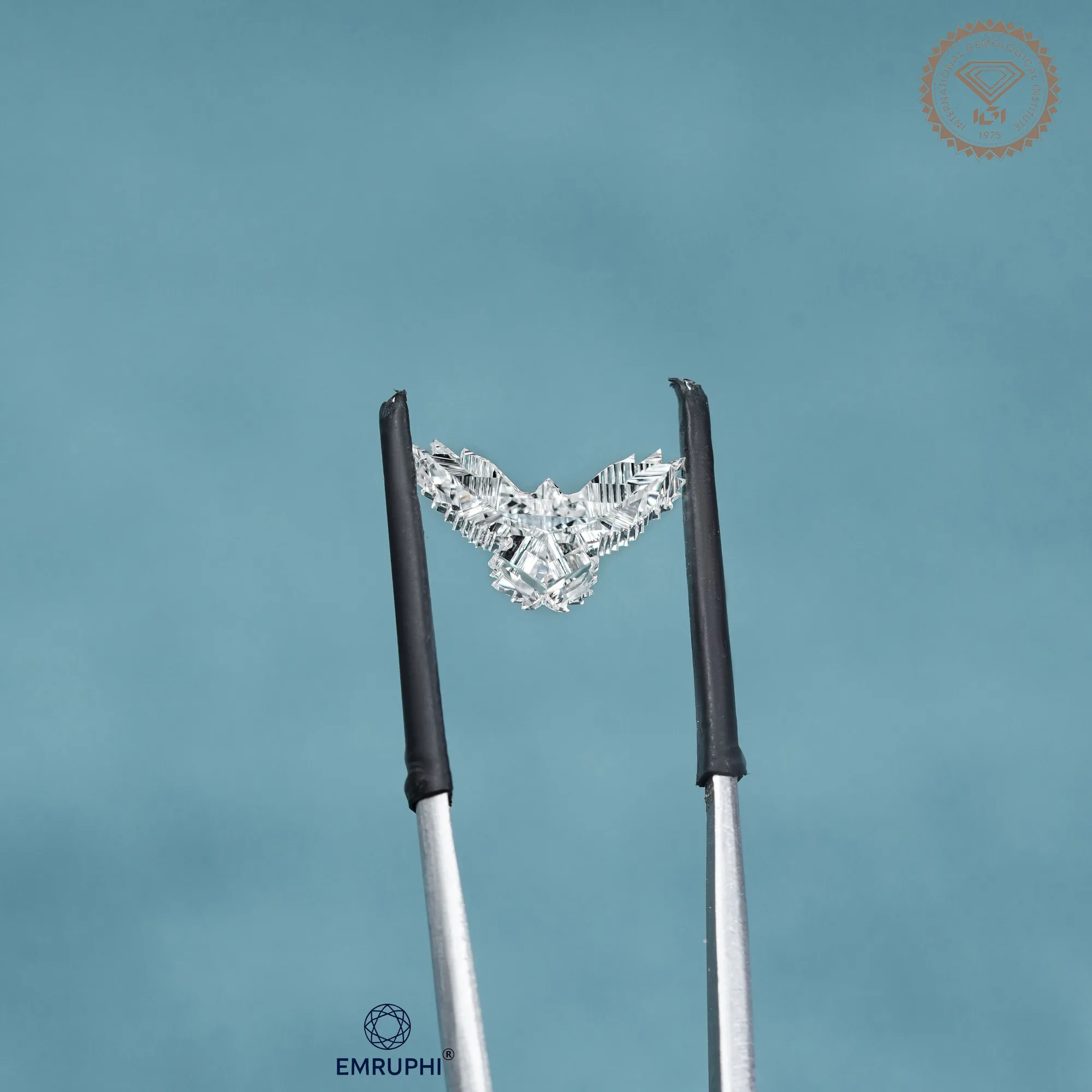 3.06 CT Eagle Cut Lab Grown Diamond, IGI Certified Bird Shape Loose Stone — view 5