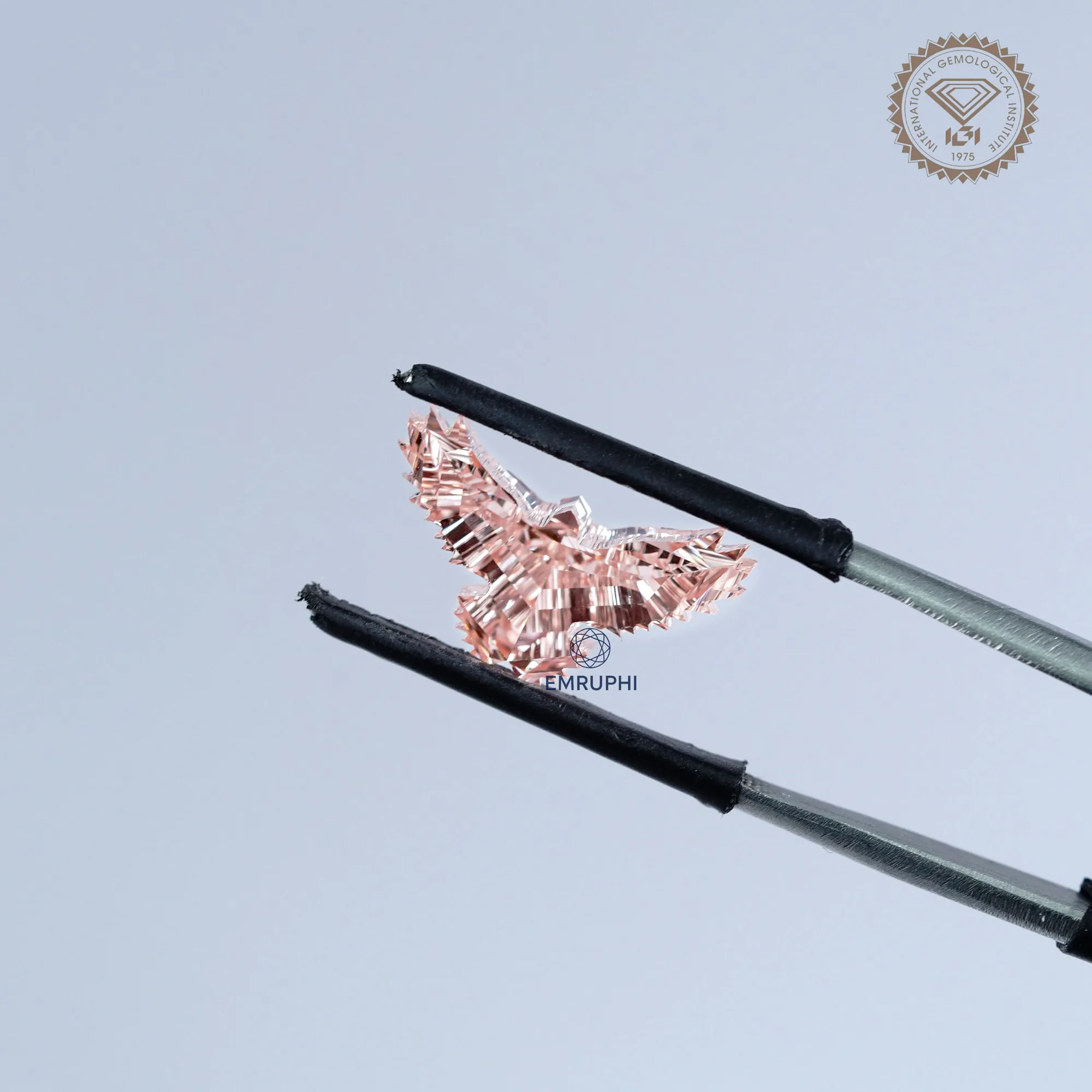 5 CT Vivid Pink Eagle Cut Lab Grown Diamond, IGI Certified — view 2
