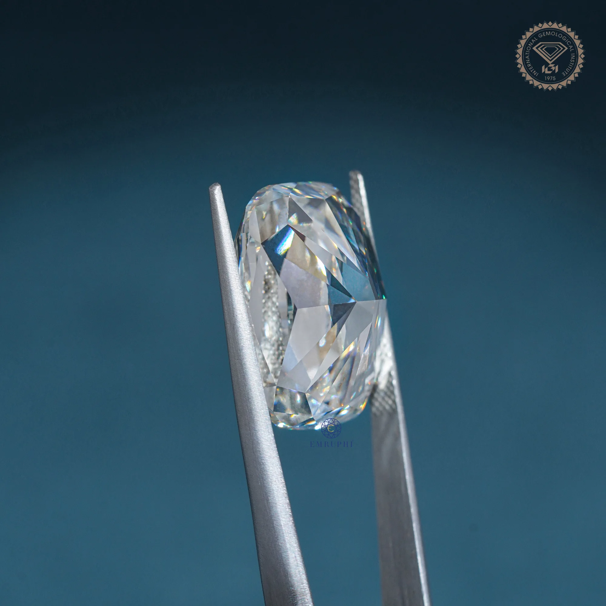 33 CT Long Cushion Loose Lab Grown Diamond, Elongated Cushion Cut Lab Diamond, — view 6