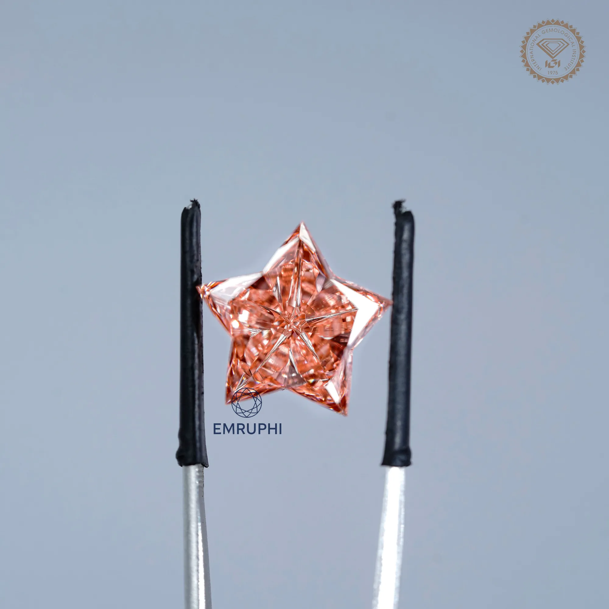 10 CT Star Cut Vivid Pink Lab Diamond, Star Shape Lab Grown Diamond, VVS Clarity — view 3