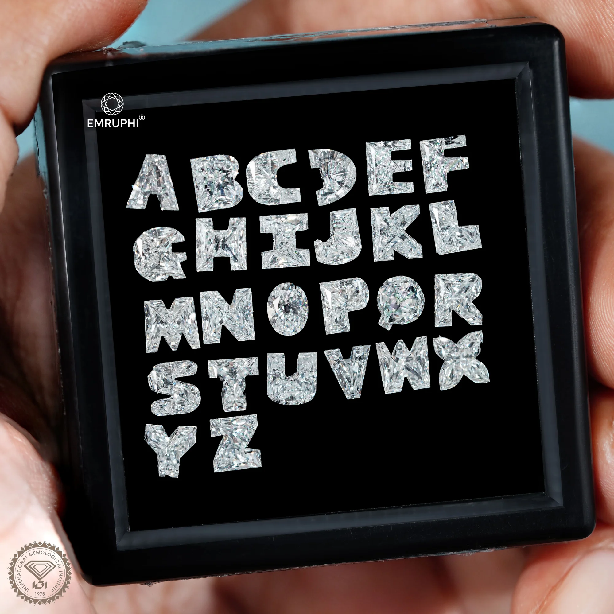 Alphabet Cut Diamond, Lab-Grown CVD Loose Letter Gemstone, Pendant Jewelry