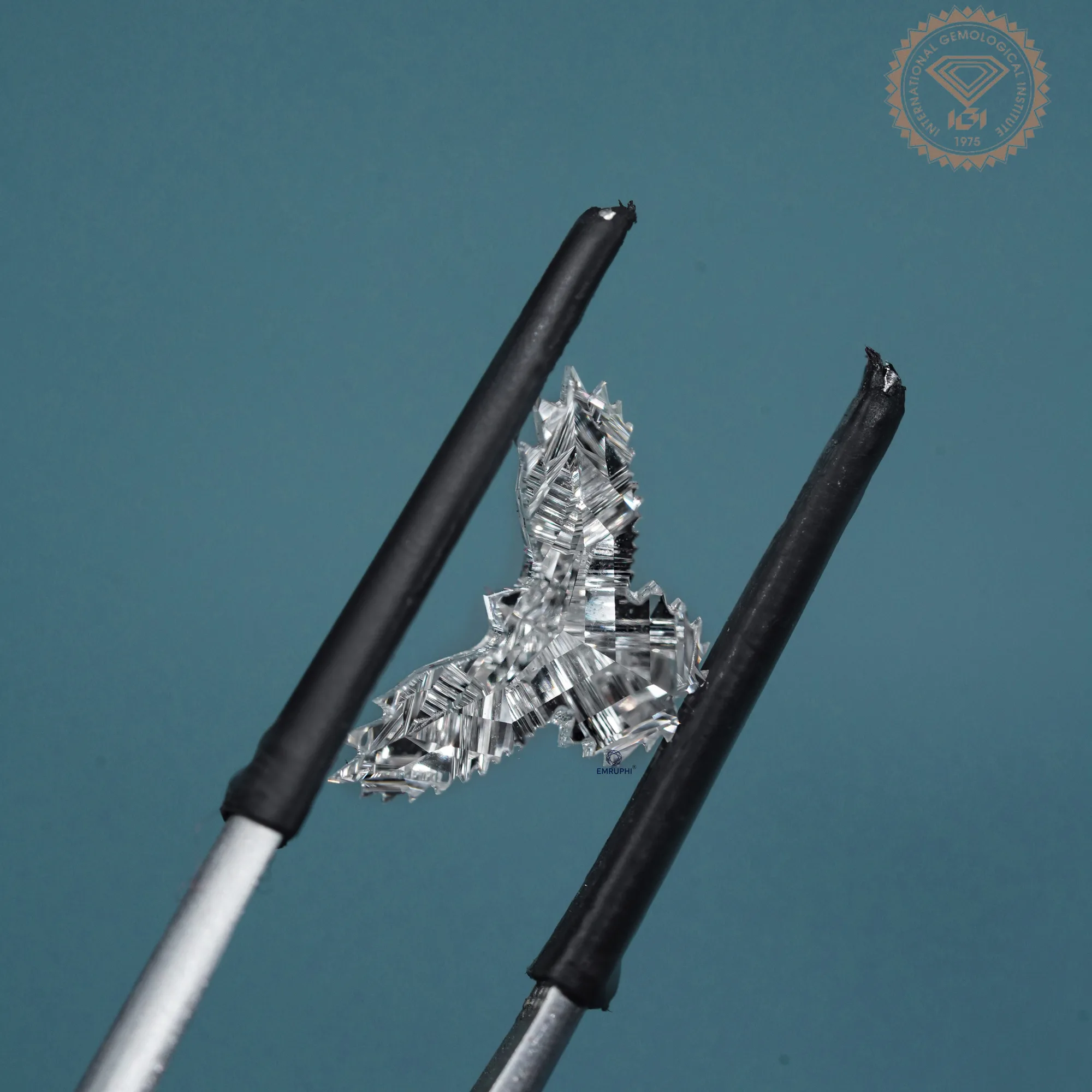 3.06 CT Eagle Cut Lab Grown Diamond, IGI Certified Bird Shape Loose Stone — view 4