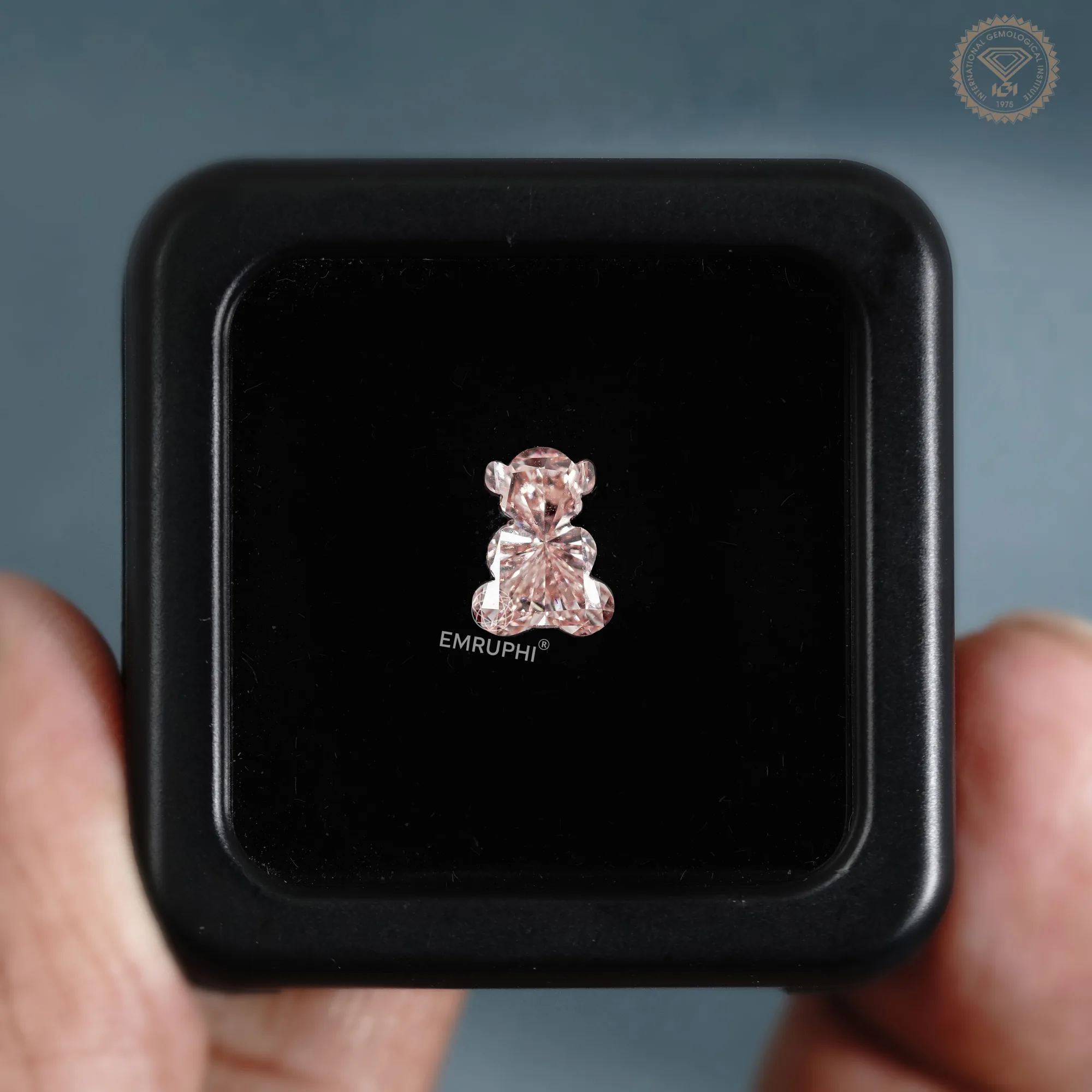 Teddy Bear Shape Lab Grown Diamond, Fancy Cut CVD Diamond for Gifts & Jewelery Making — view 2