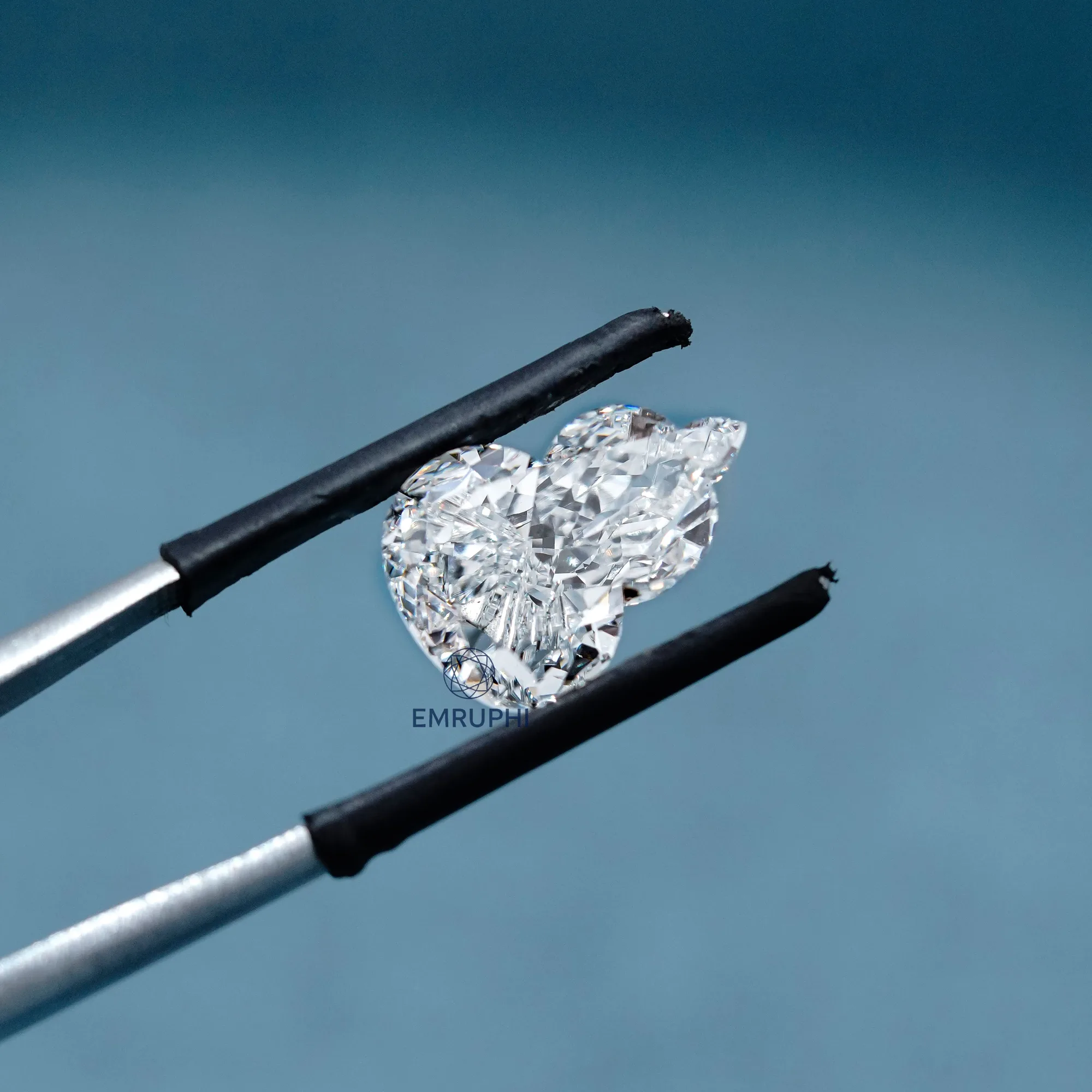 Hulu Cut Lab Grown Diamond, Antique Shape, IGI Certified Pendant Gem — view 6
