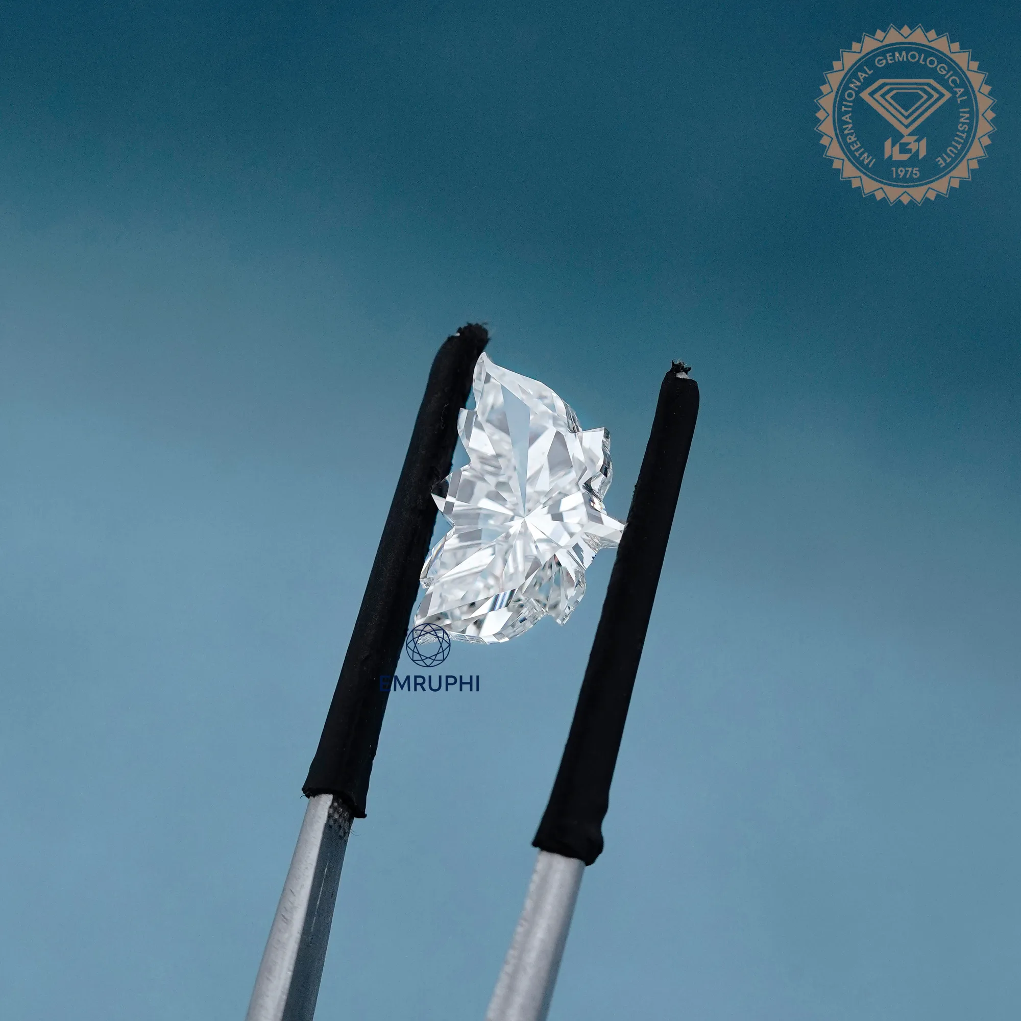 Lotus Cut Lab Grown Diamond, 3.00 CT, IGI Certified Pendant Gem — view 5