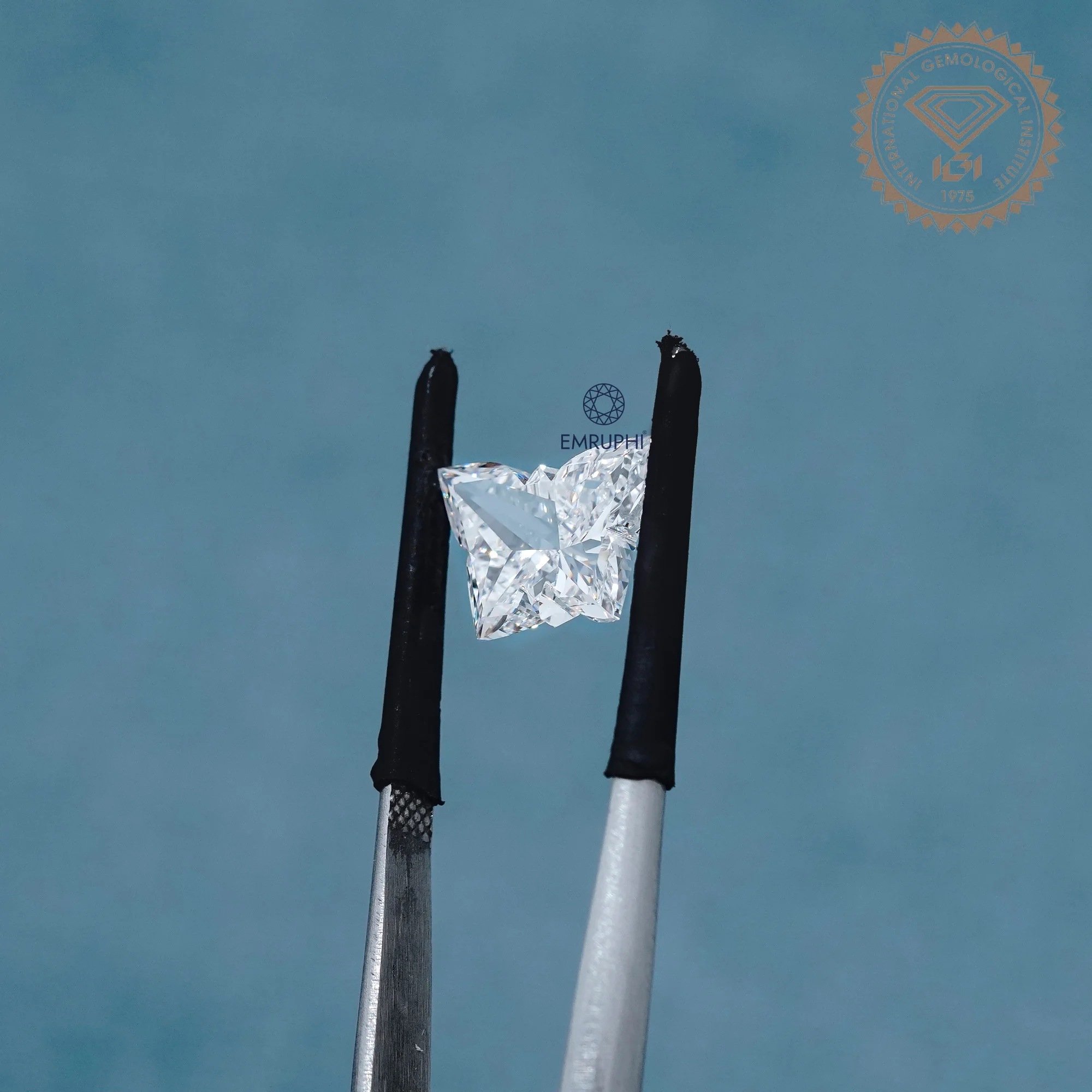 3.5 CT Butterfly Cut Loose Lab Grown Diamond, IGI Certified — view 6