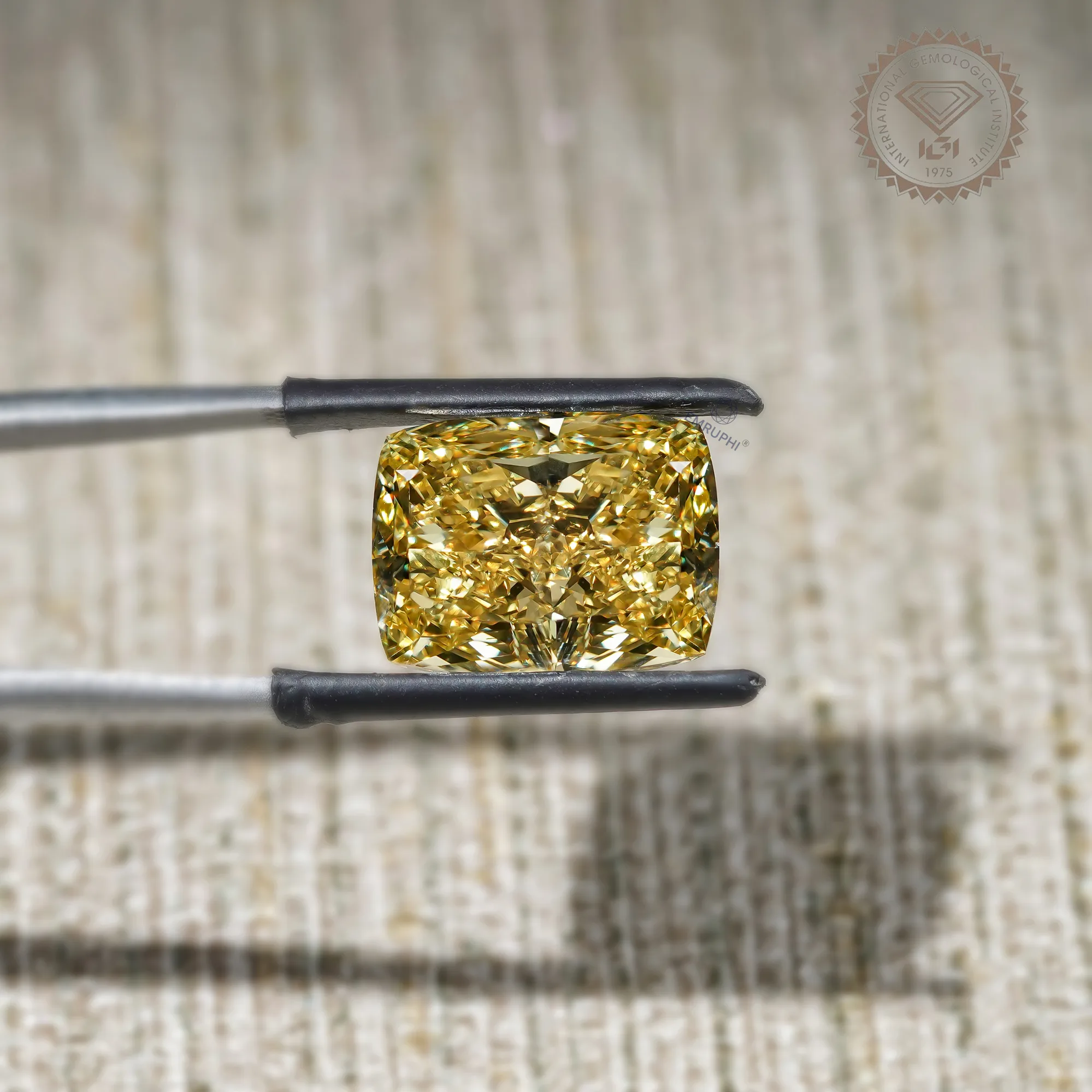 12.5 CT Long Cushion Cut Lab Grown Diamond, IGI Certified Loose Stone — view 2