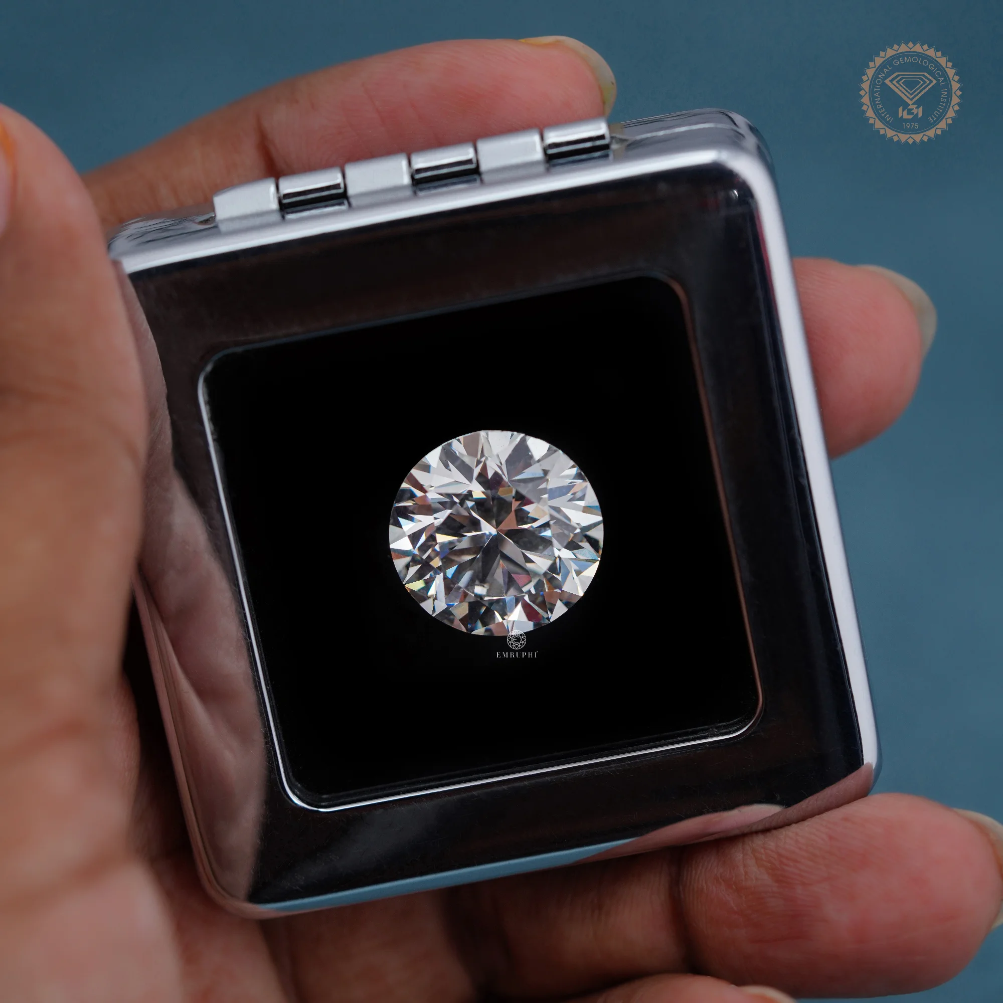 17 CT Lab Grown Loose Diamond, Round Brilliant Cut Diamond, IGI Certified Lab Diamond — view 4