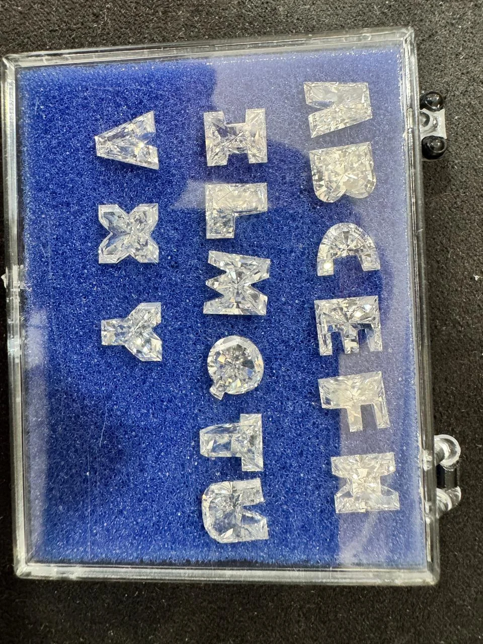 Alphabet Cut Diamond, Lab-Grown CVD Loose Letter Gemstone, Pendant Jewelry — view 7