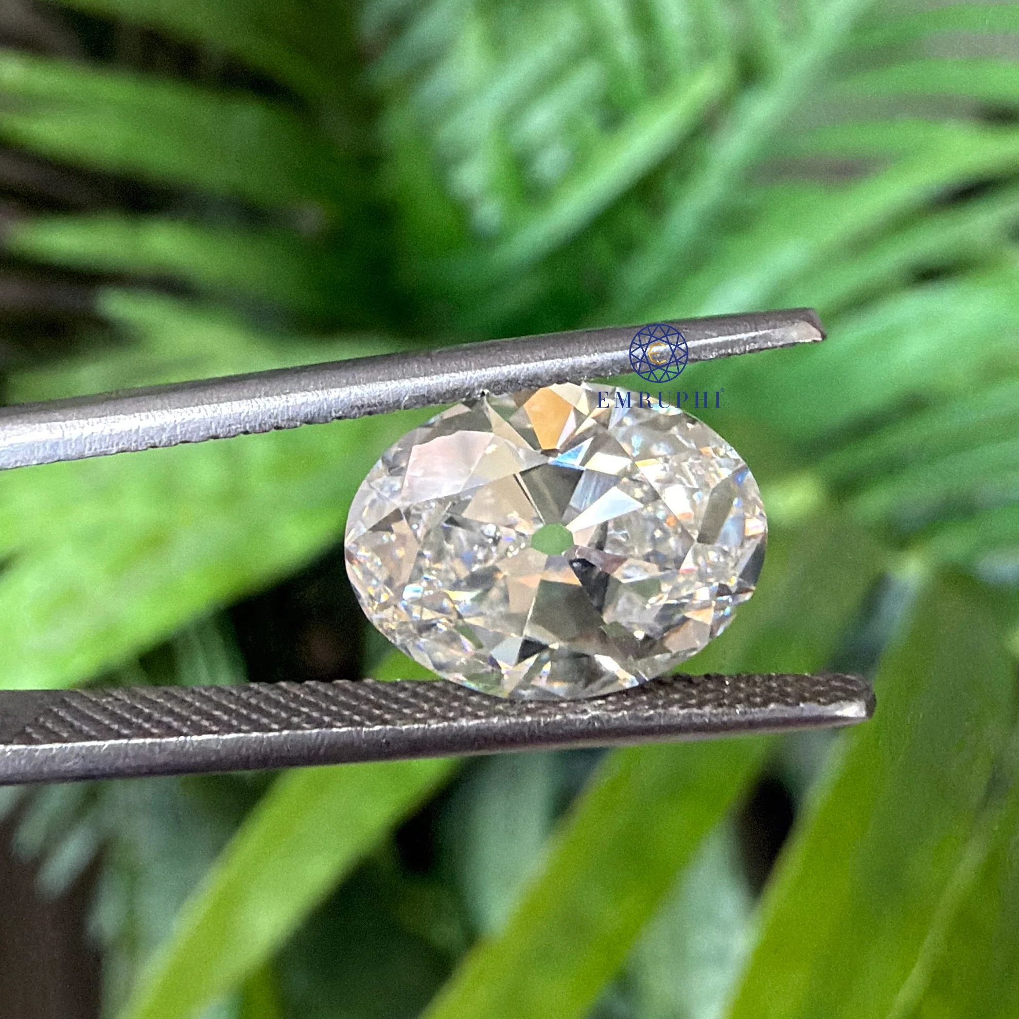 3 CT Oval Old Mine Lab Grown Diamond, Loose CVD Diamond, IGI Certified — view 2