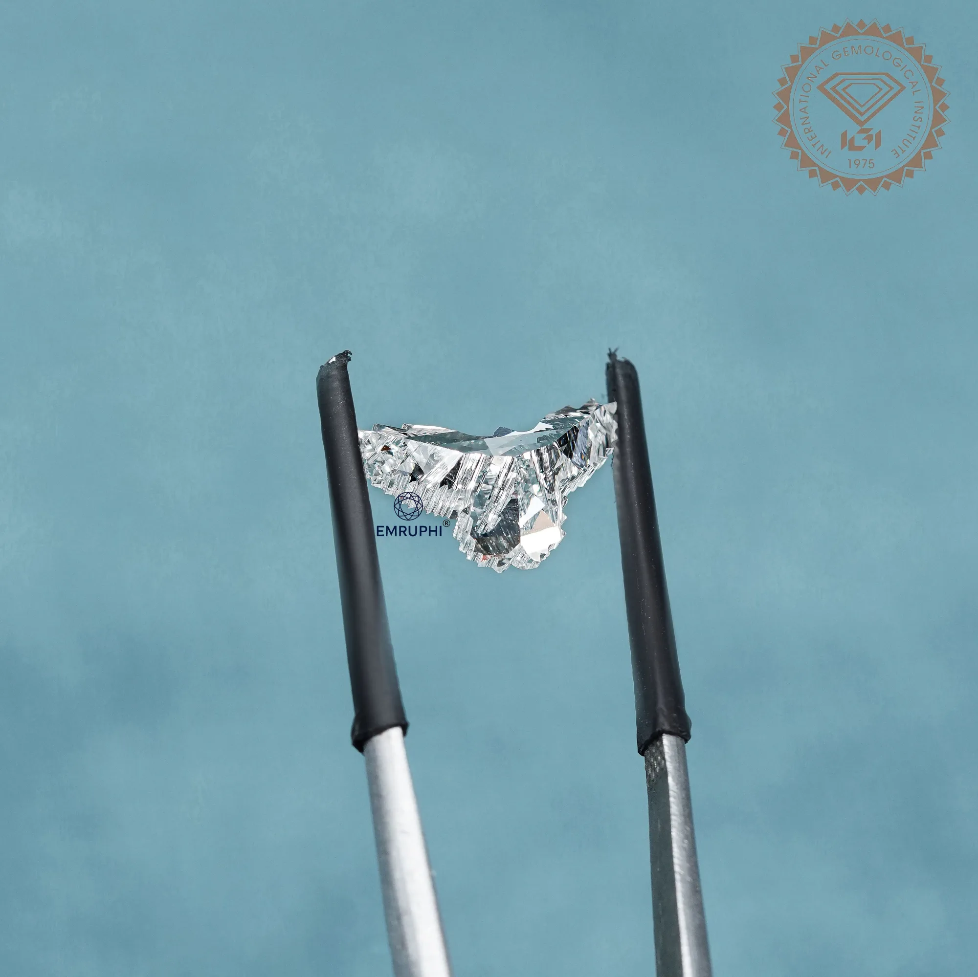 3.06 CT Eagle Cut Lab Grown Diamond, IGI Certified Bird Shape Loose Stone — view 6