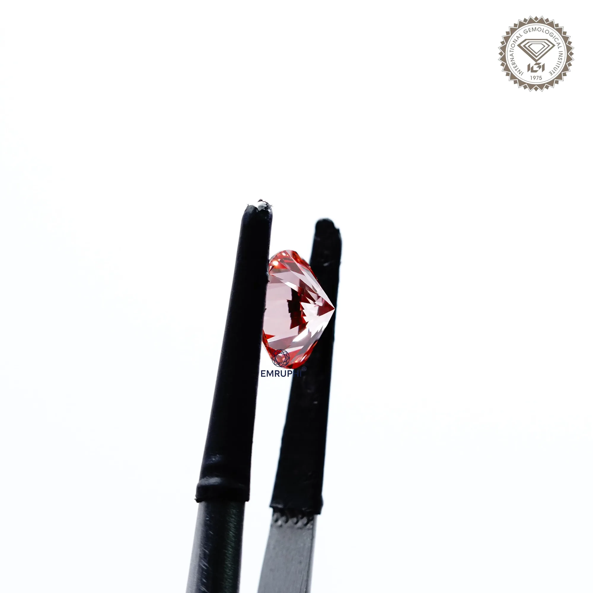 2 CT Vivid Pink Round Lab Grown Diamond, Loose CVD Diamond — view 7