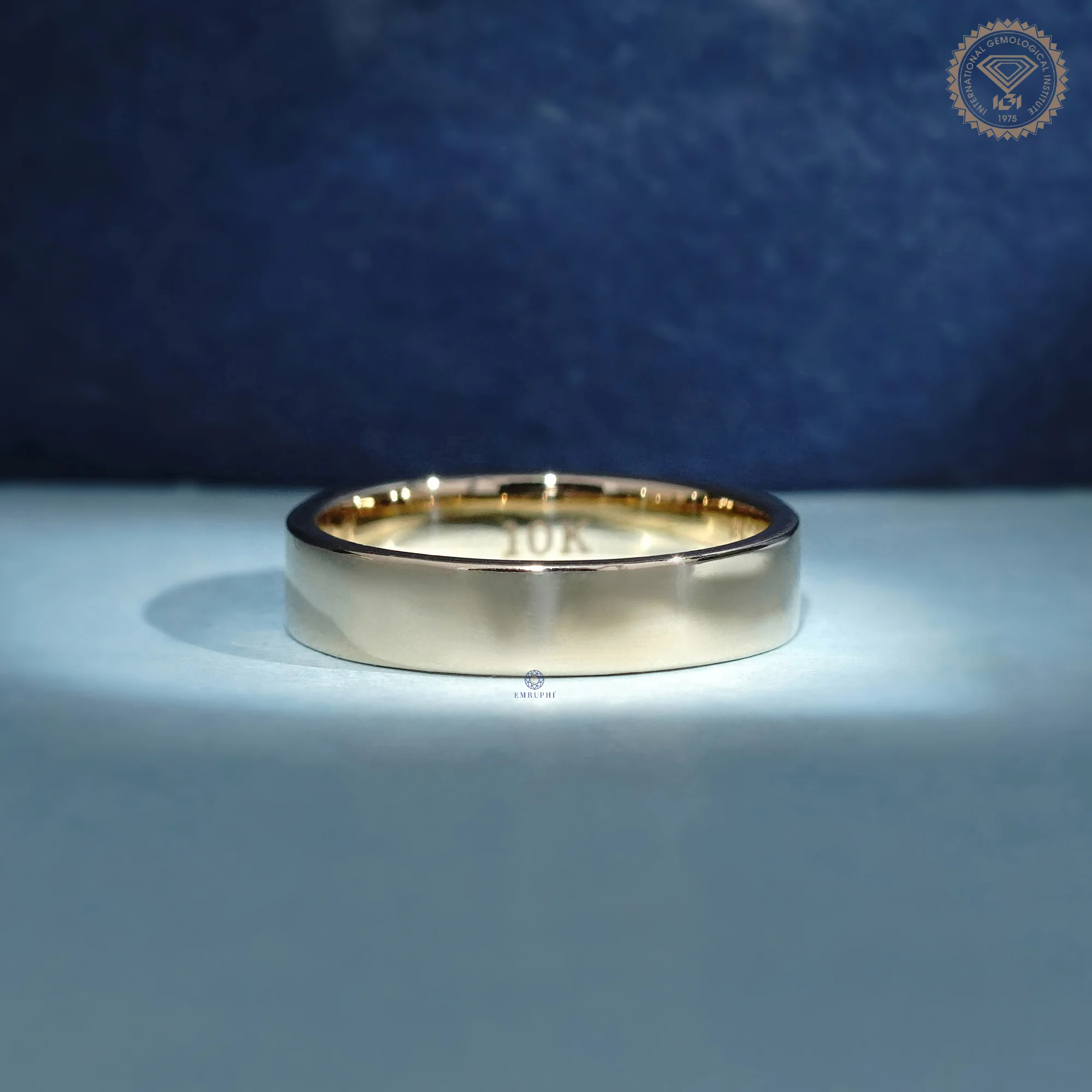 5mm Plain Gold Wedding Band, Classic Solid Gold Wedding Ring, Minimalist Men's & Women's Band