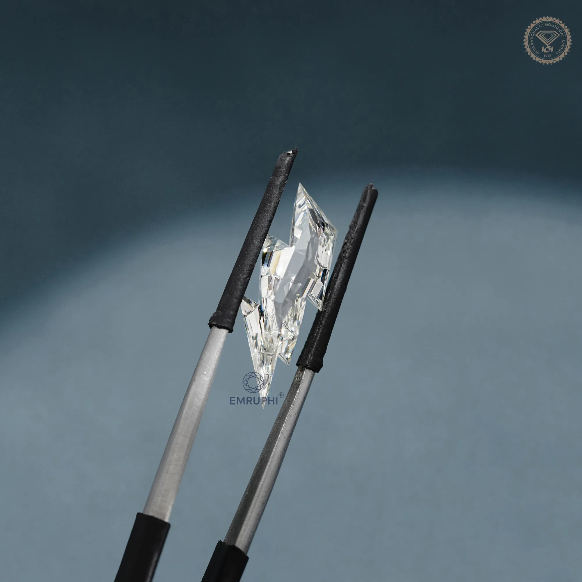 7.78 CT Lab Grown Diamond, Lightning Bolt Fancy Cut Loose Gemstone (IGI Certified) — view 5