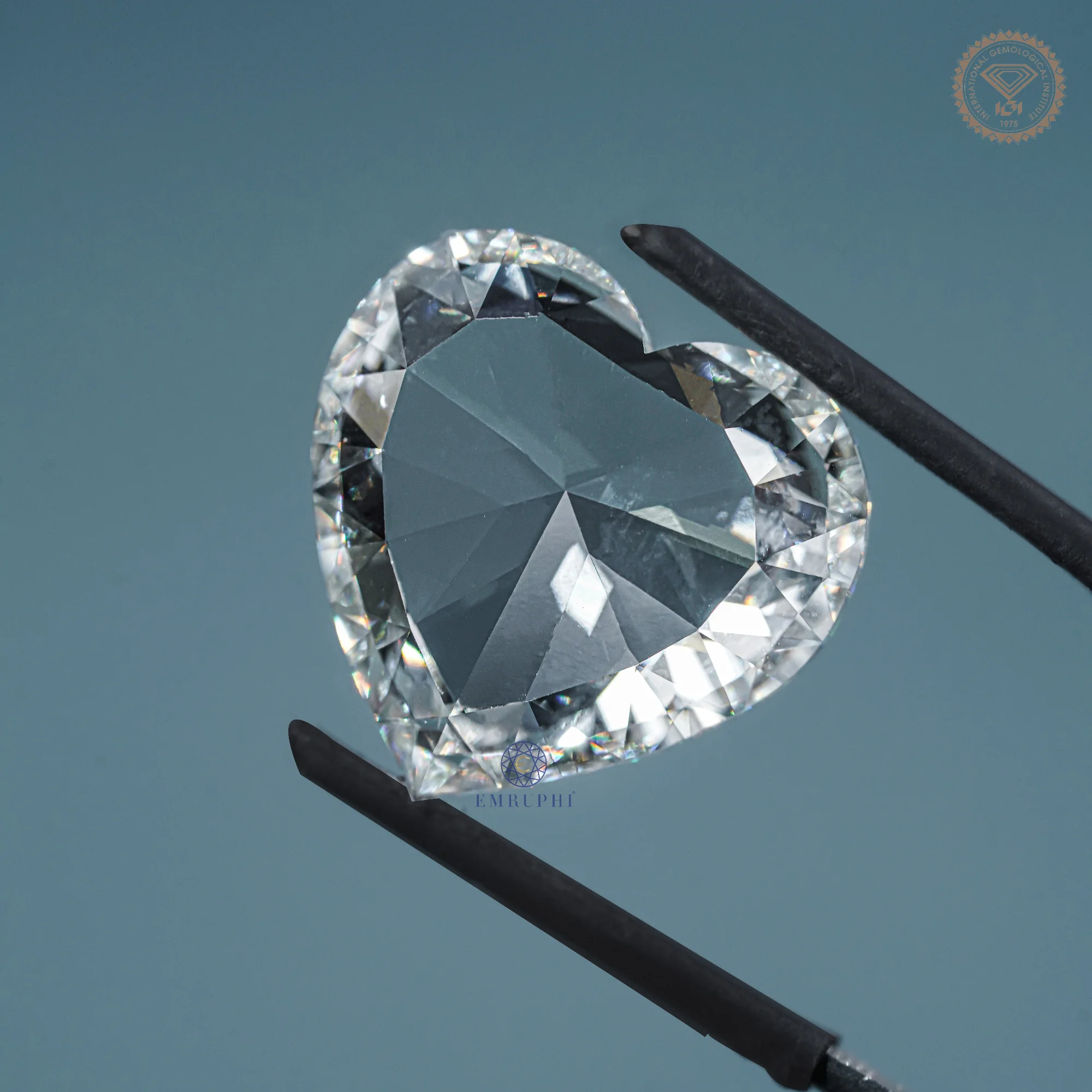 18 CT Heart Shape Rose Cut Loose Diamond, Rose Cut Lab Diamond For Jewelery — view 7