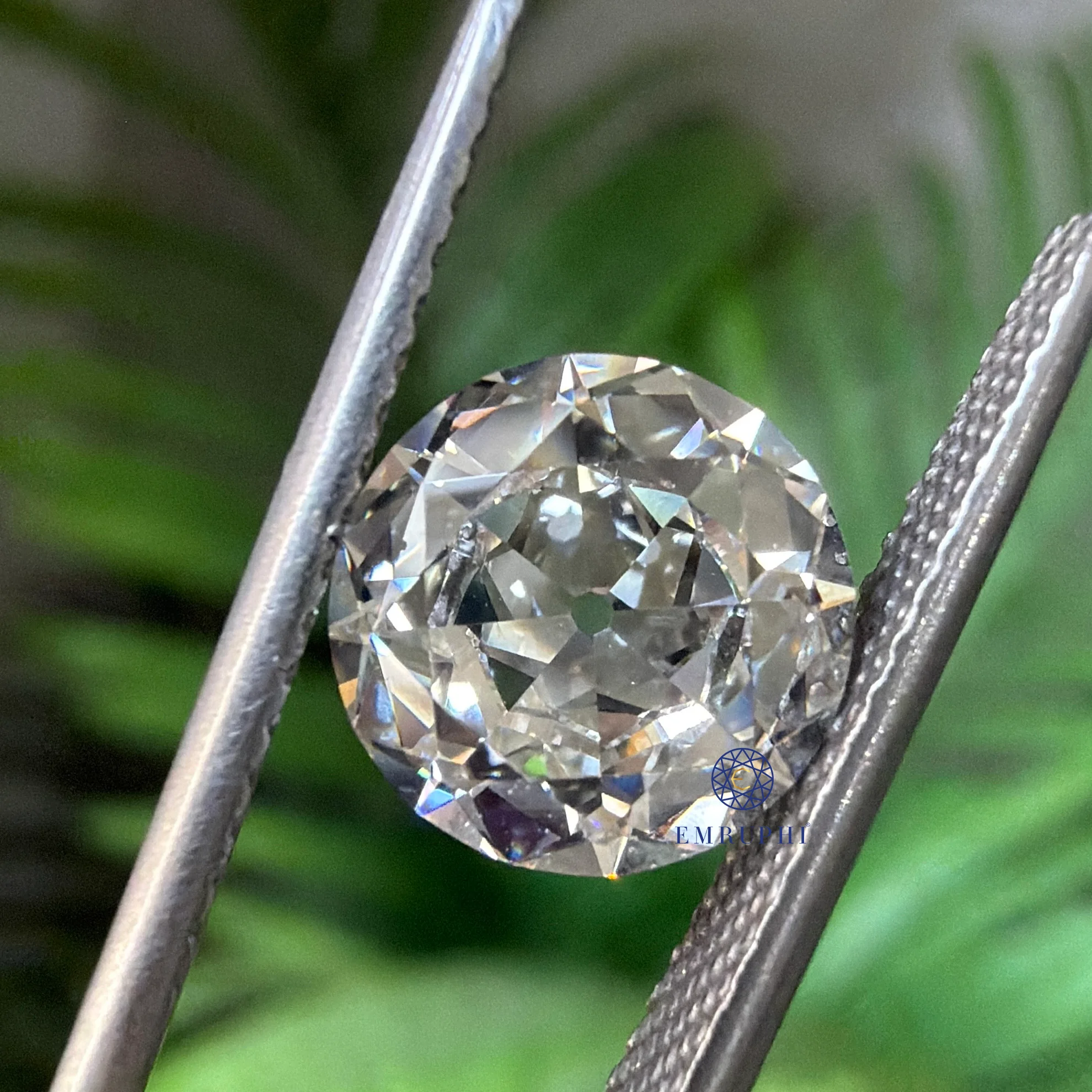 3 CT Round Old Mine Lab Grown Diamond, VS Clarity, IGI Certified Vintage Loose Stone