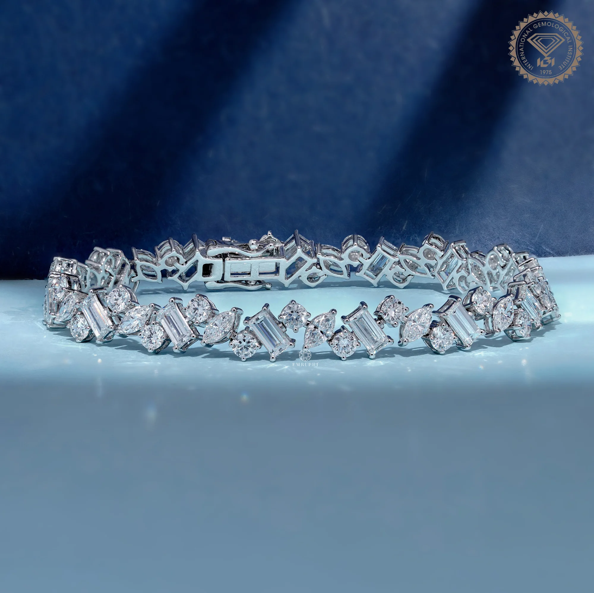 Multi Stone Tennis Bracelet For Women, Lab Diamond Bracelet in 14K Gold