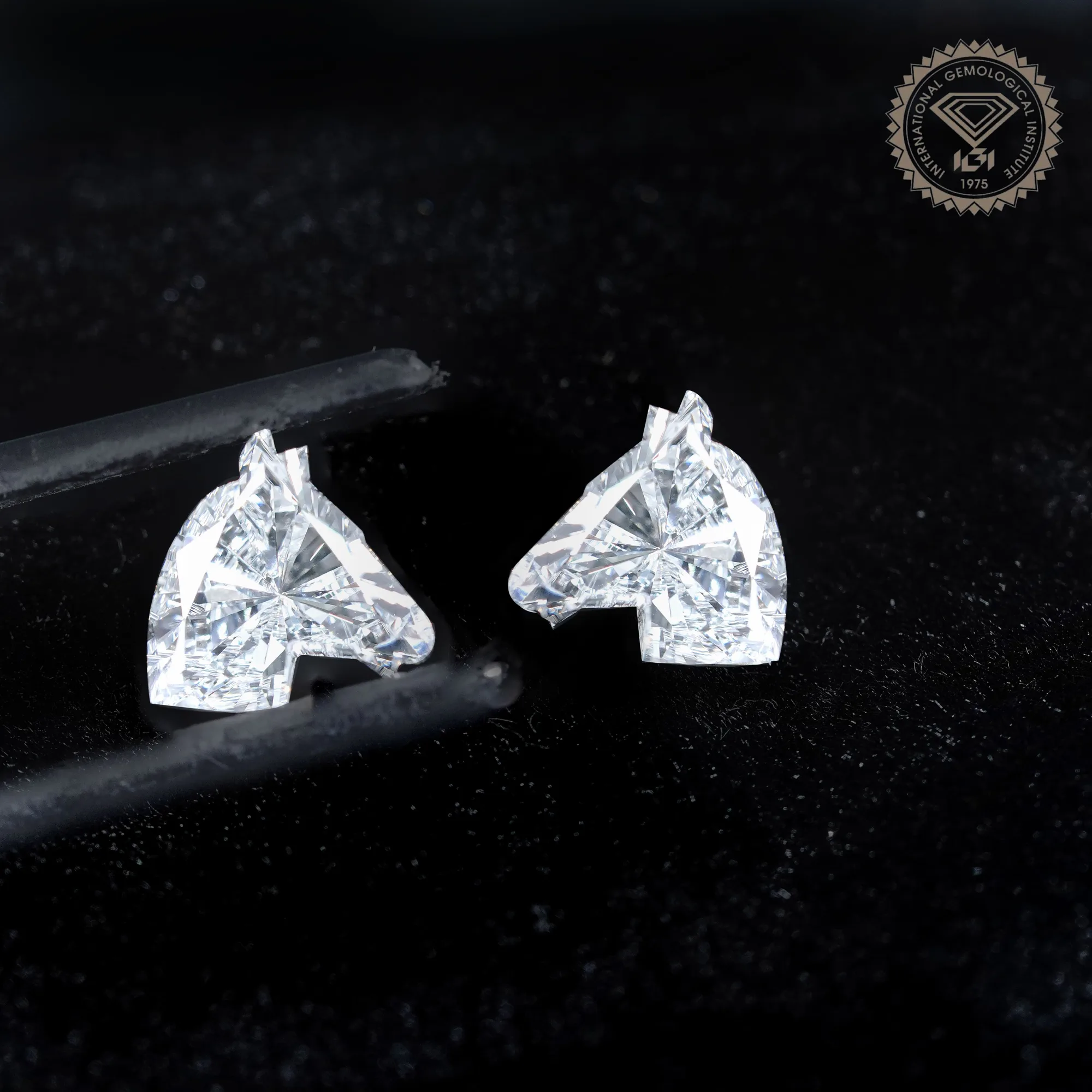 3.00CT Horse Cut Lab-Grown Diamond, Horse Head Shape CVD Diamond — view 7