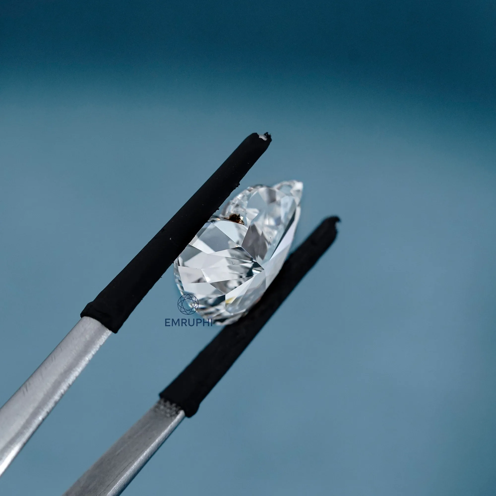 Hulu Cut Lab Grown Diamond, Antique Shape, IGI Certified Pendant Gem — view 7